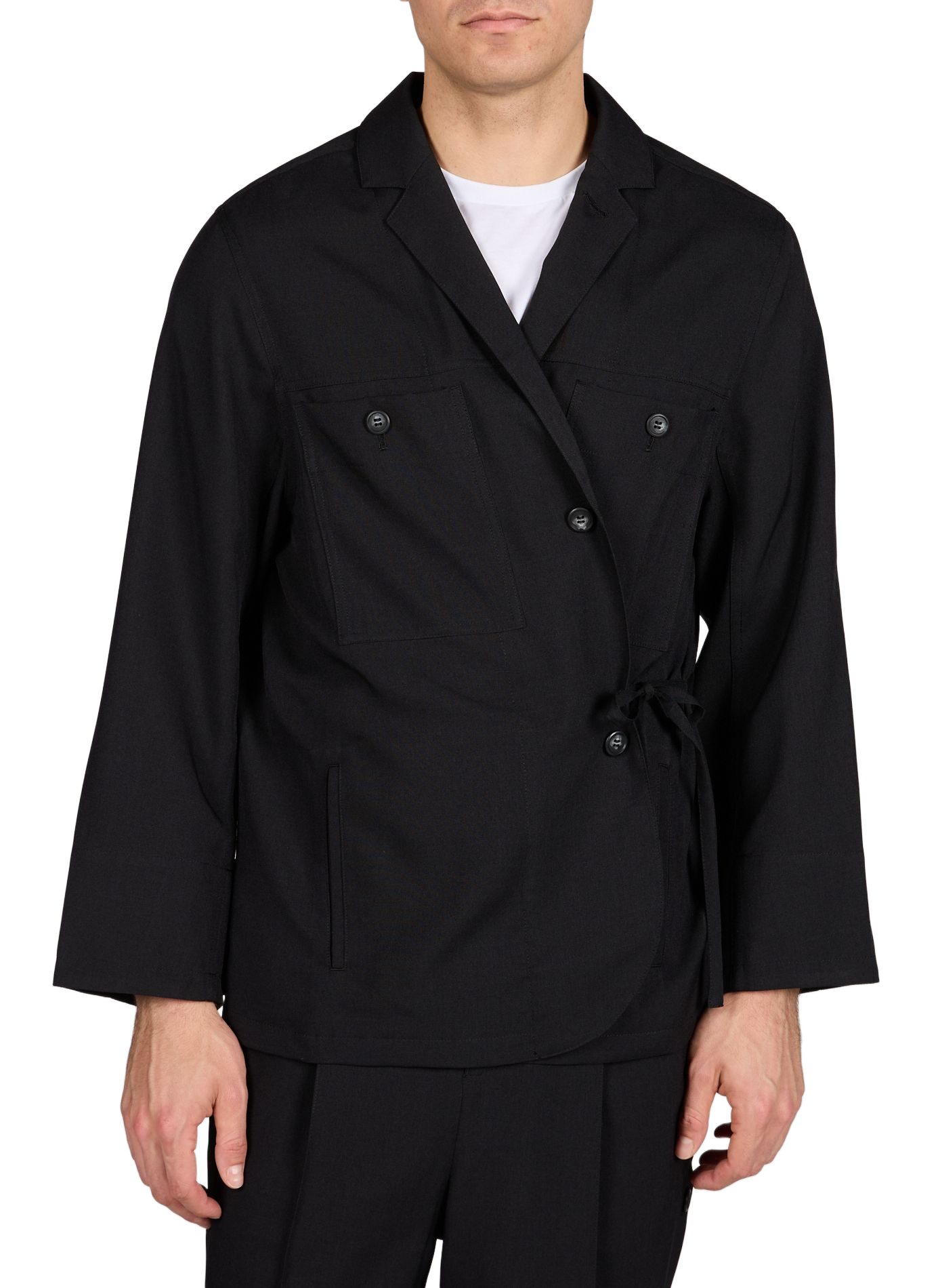 V-neck blazer WANSIE Black