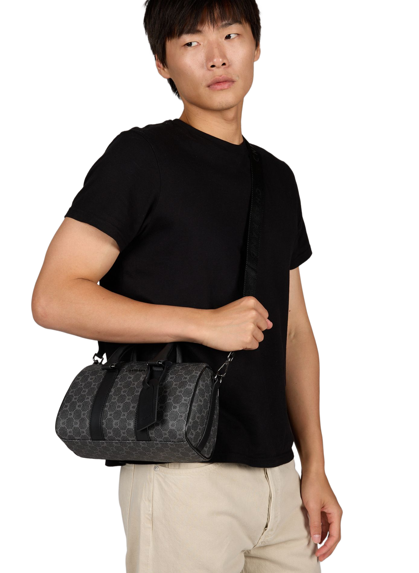 Borsa a mano con monogramma CHABRAND Nero