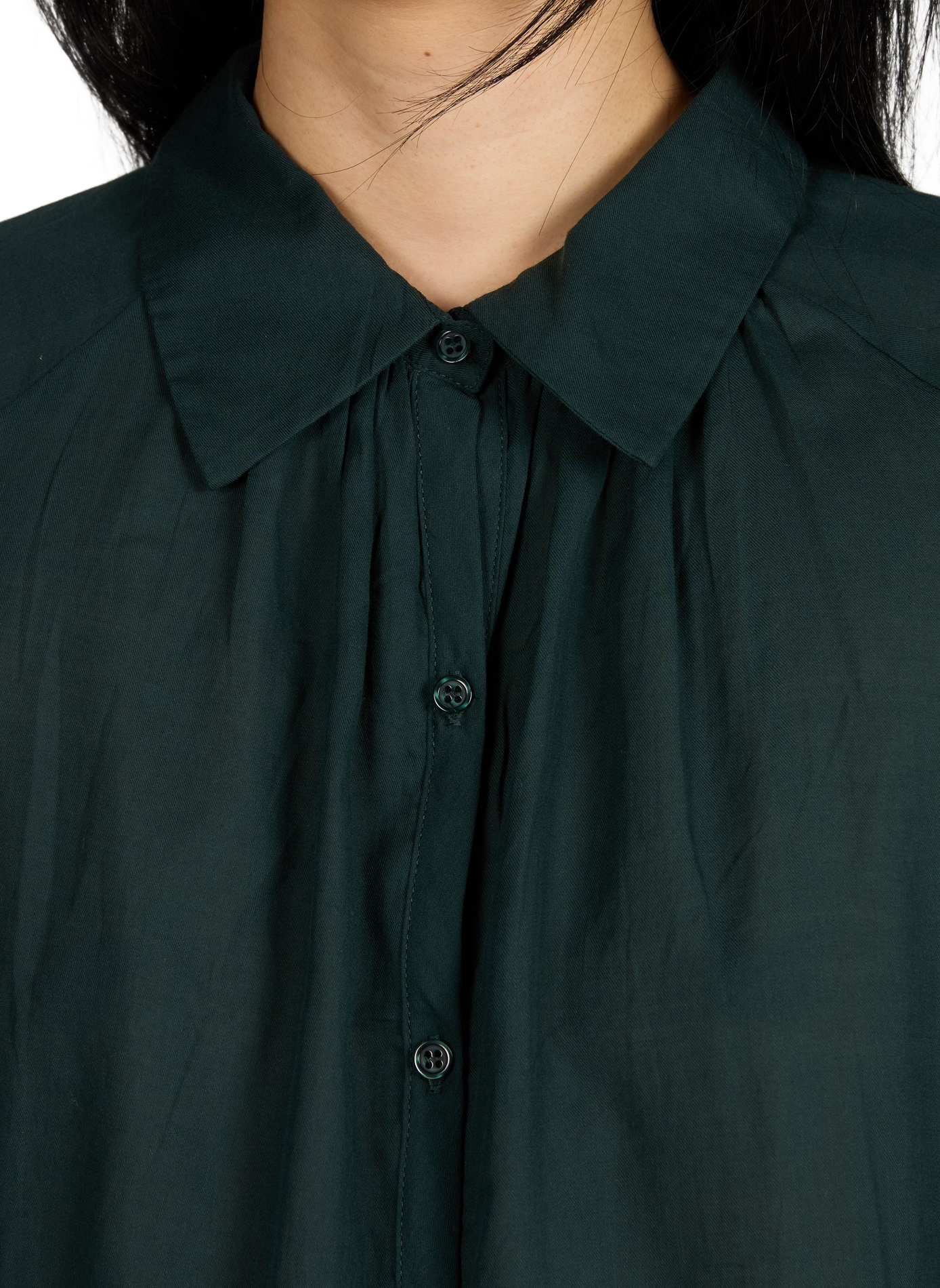 Cotton mini shirt dress  D NU D Green