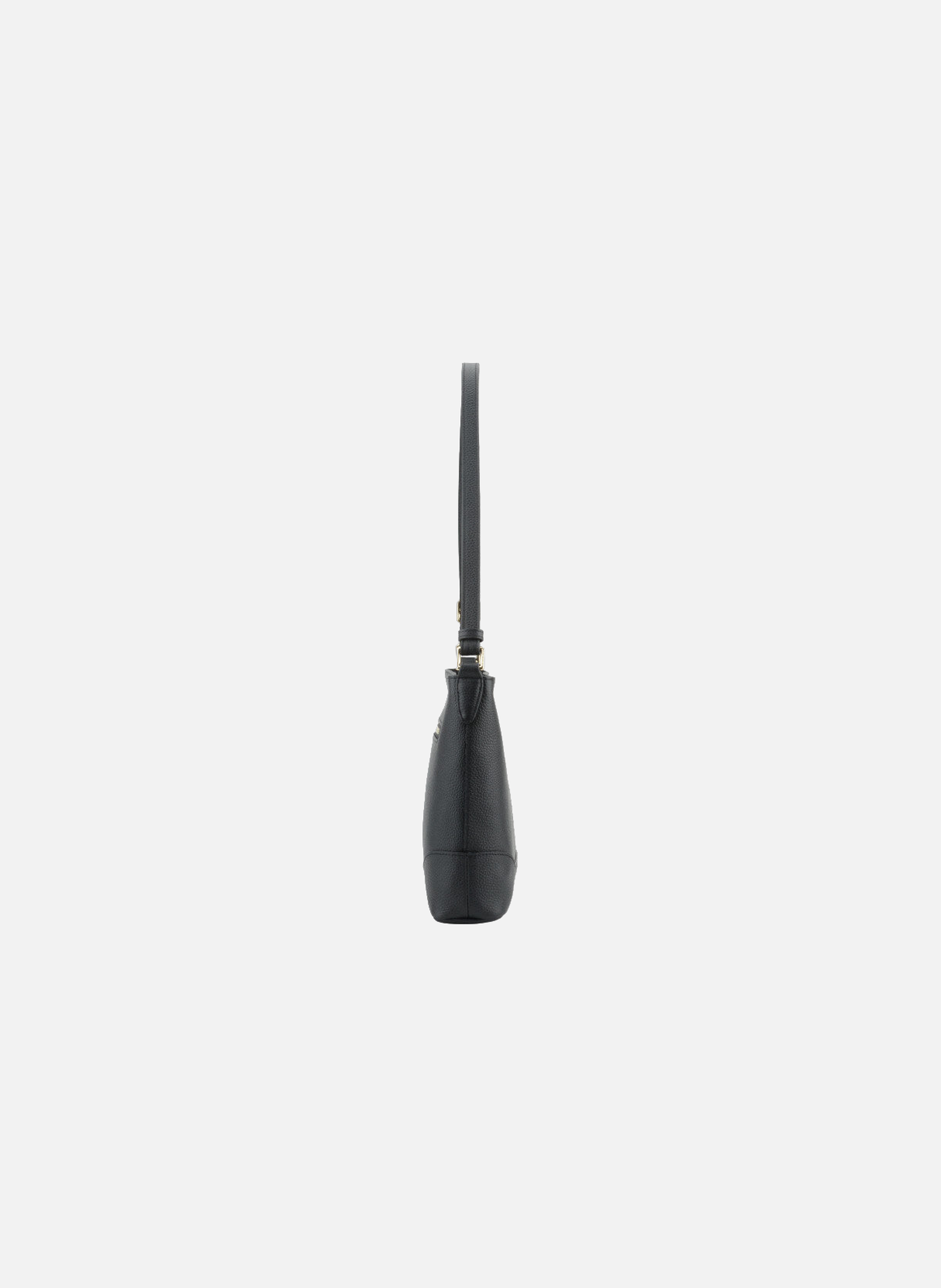 110 magnet | sac porté croisé en cuir de veau grainé POURCHET Noir