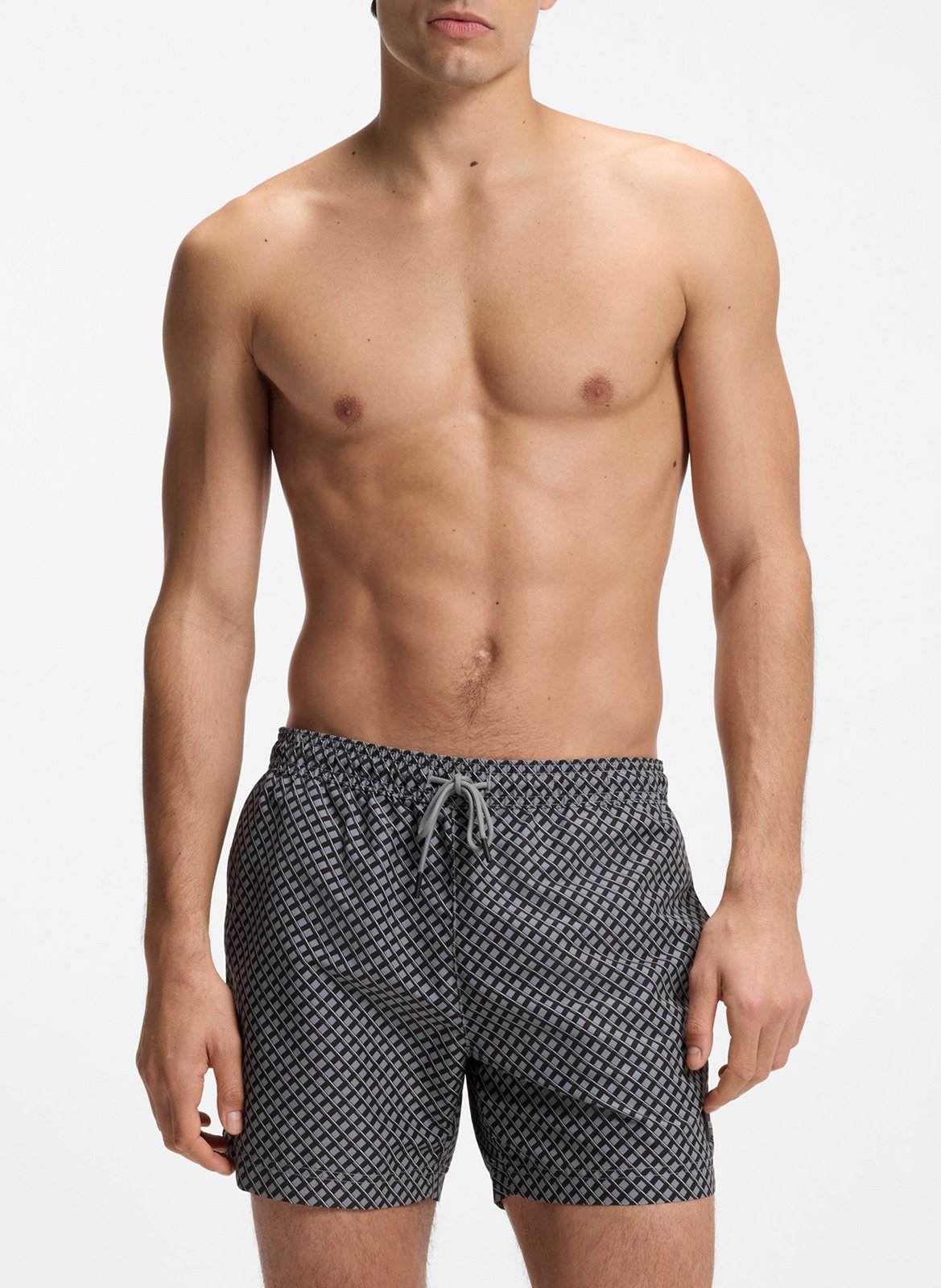 Short de bain imprimé  Gris chine