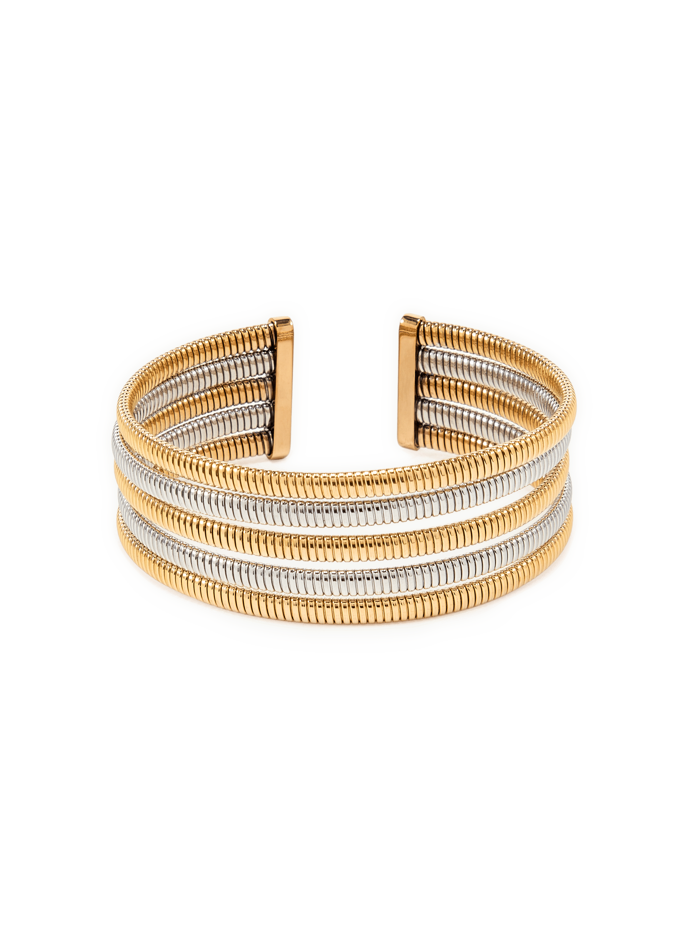 Jonc multiple maille AU PRINTEMPS PARIS Argent