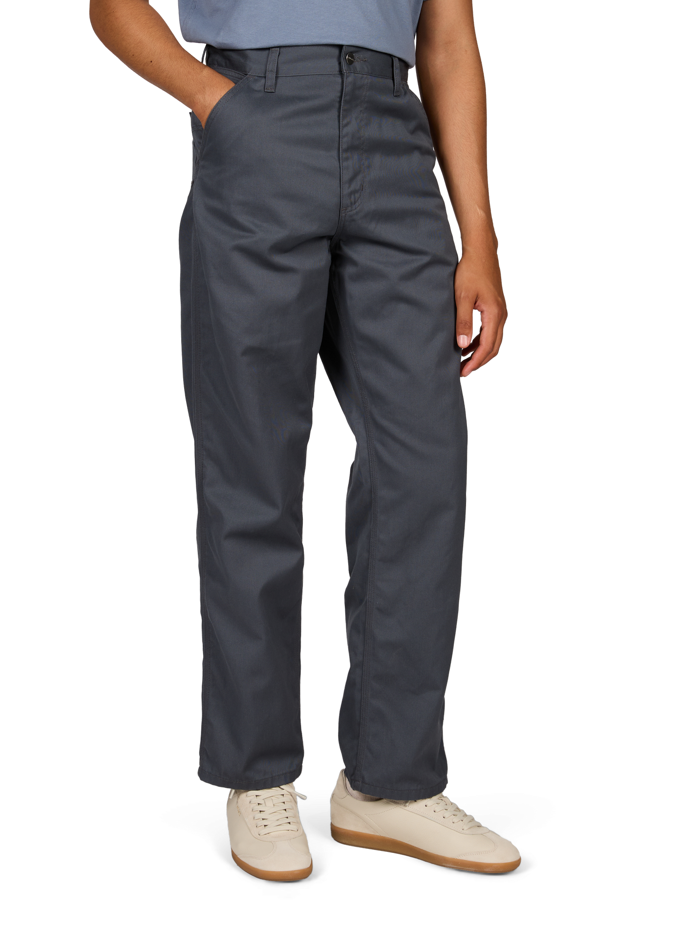 Pantalon droit taille basse  CARHARTT WIP Gris
