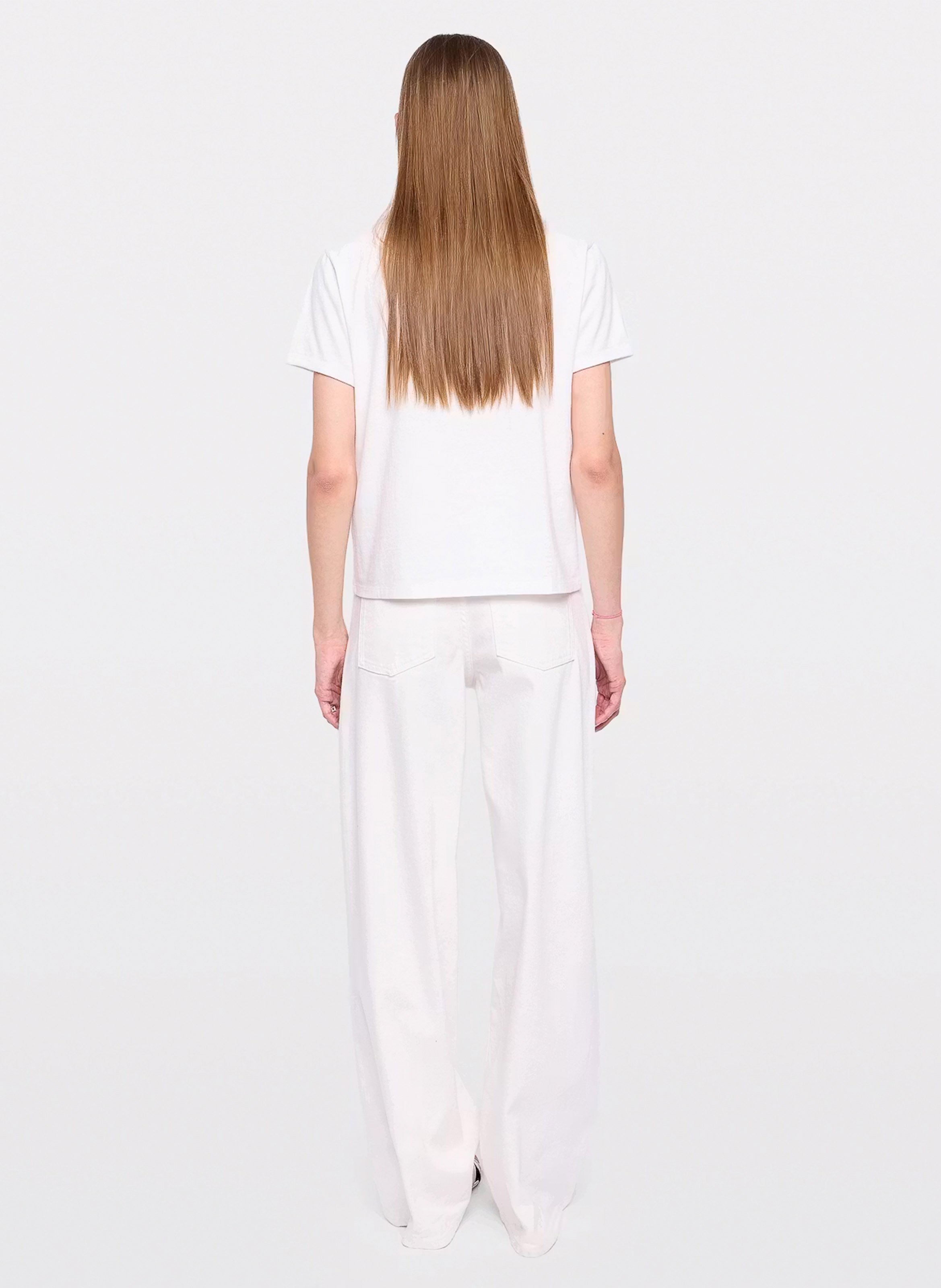Tee-shirt col rond en coton alys ZADIG&VOLTAIRE Blanc