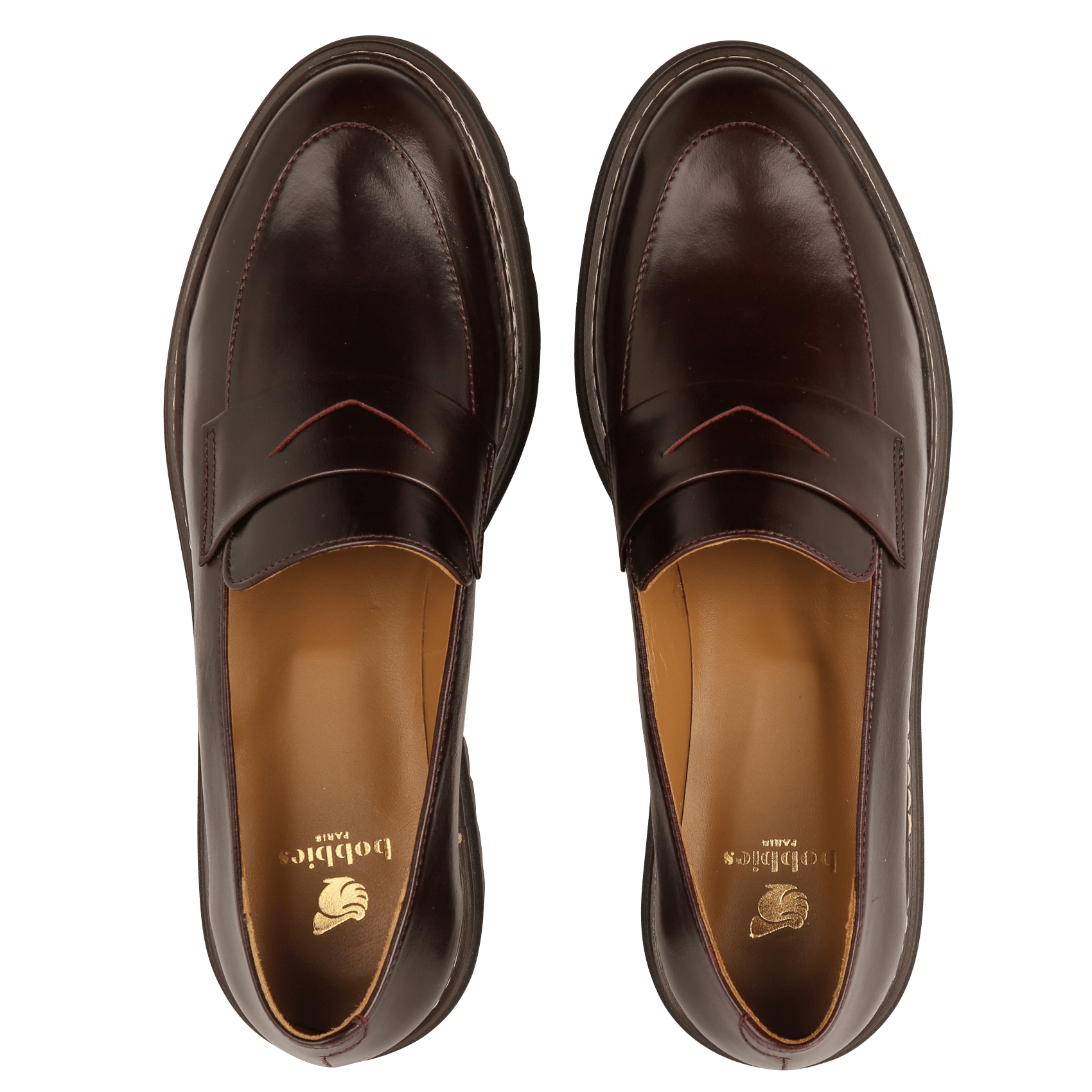 Leren mocassins Amalia BOBBIES Paars