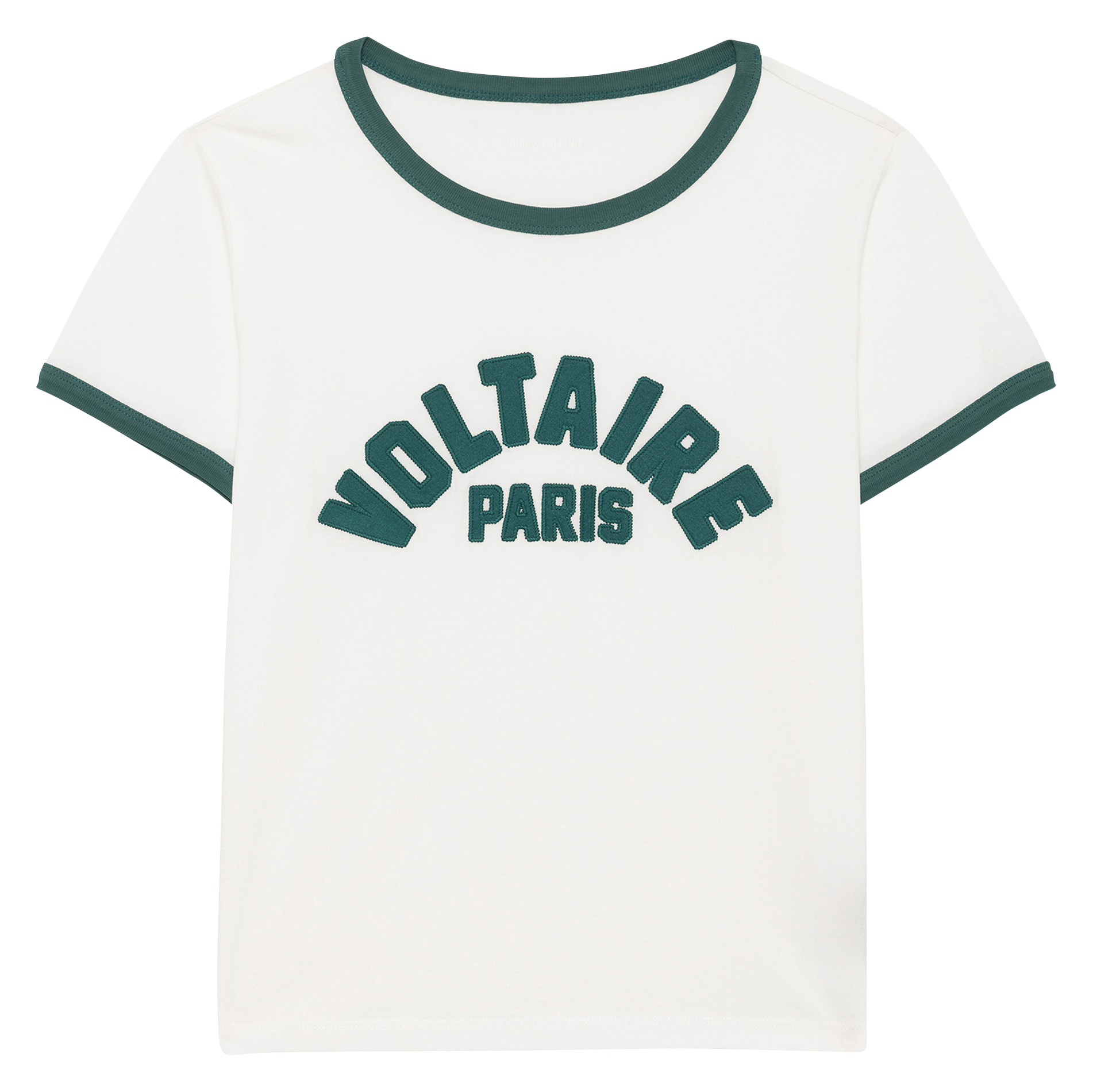 Tee-shirt droit brodé en coton alys ZADIG&VOLTAIRE Blanc