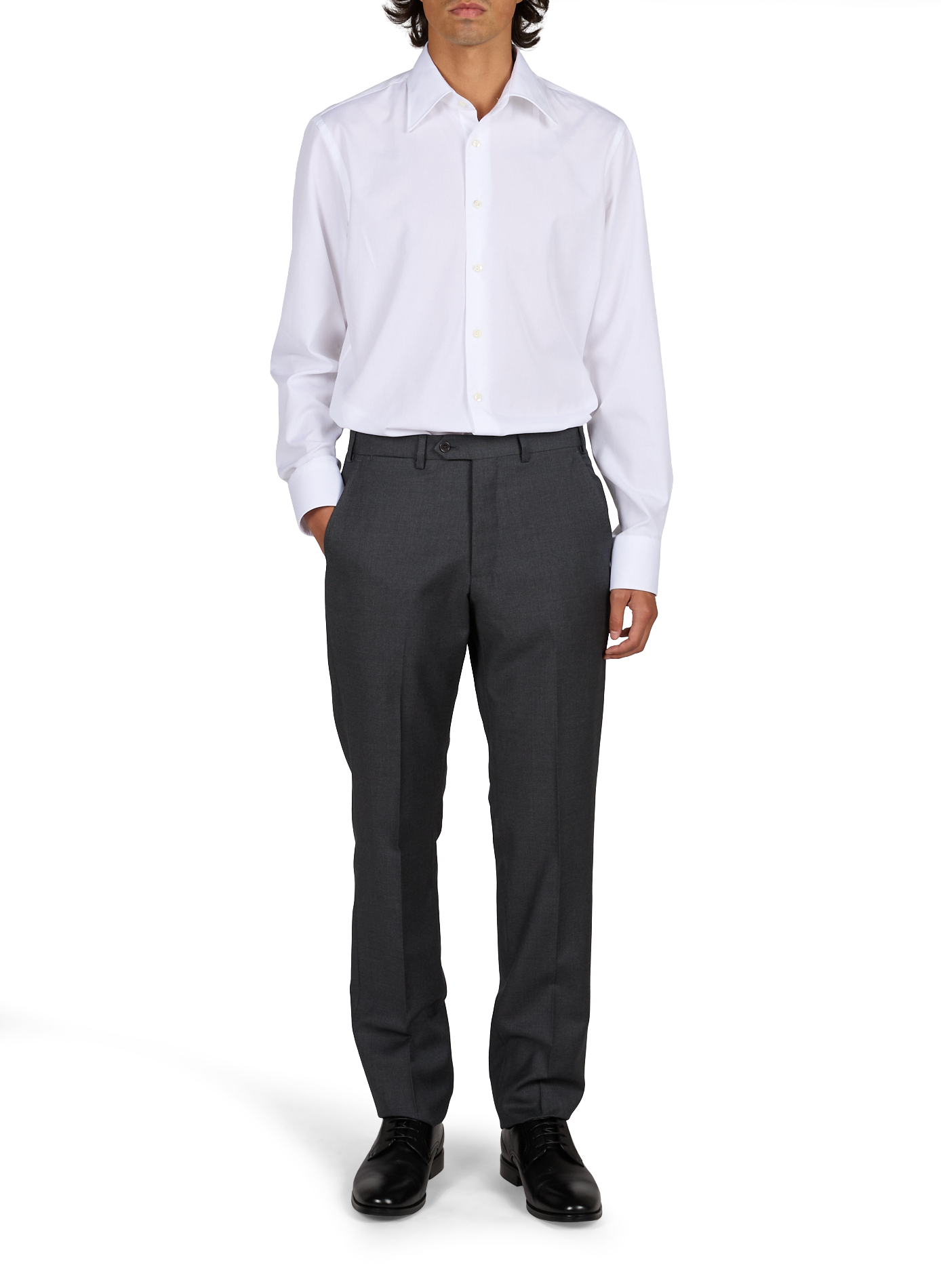 Chemise col classique manches contrastantes en coton VAN LAACK White