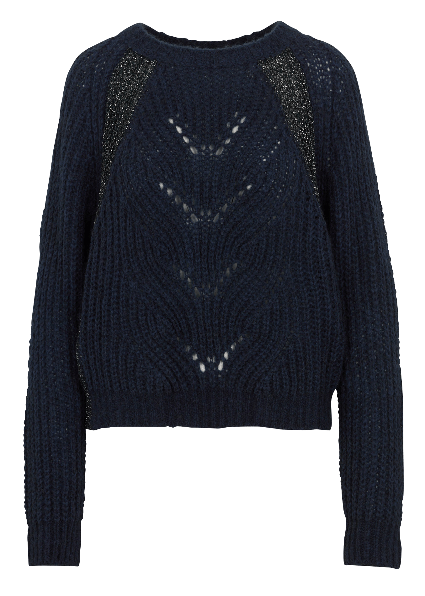 Ruime gebreide trui LA FEE MARABOUTEE Blauw