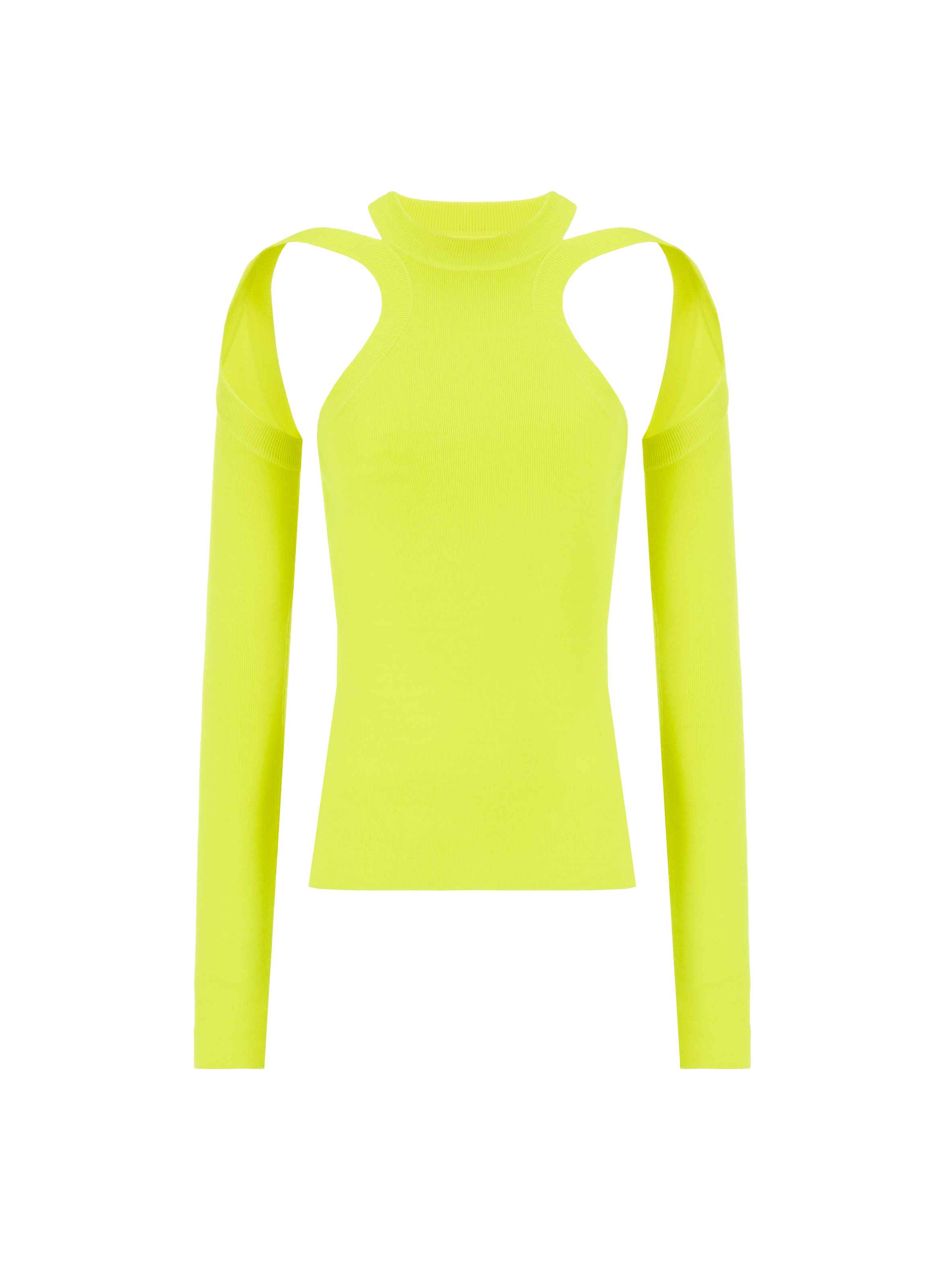 Top à découpes en maille DION LEE Jaune