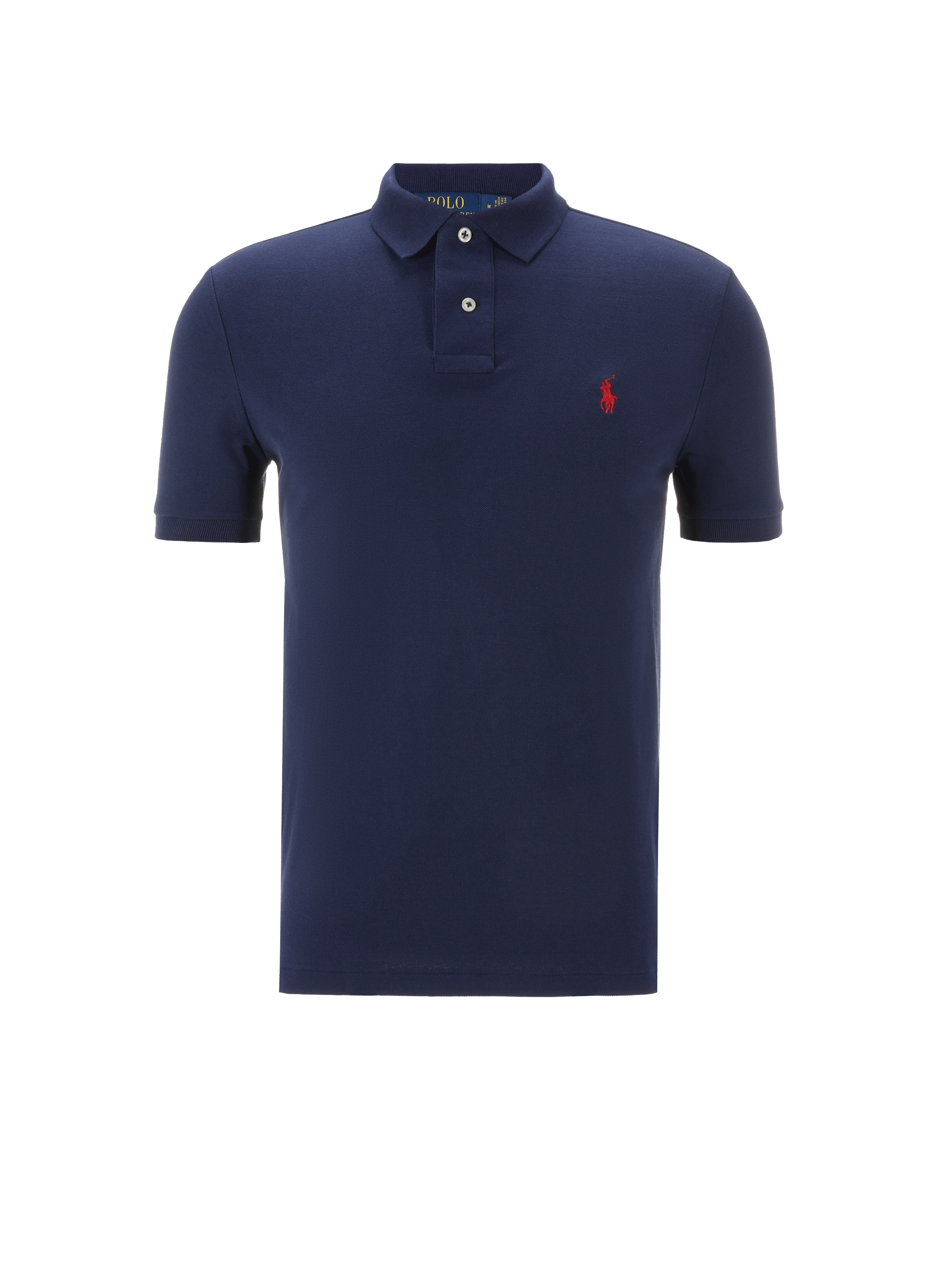 POLO RALPH LAUREN Slim-fit cotton piqué polo shirt  Blue
