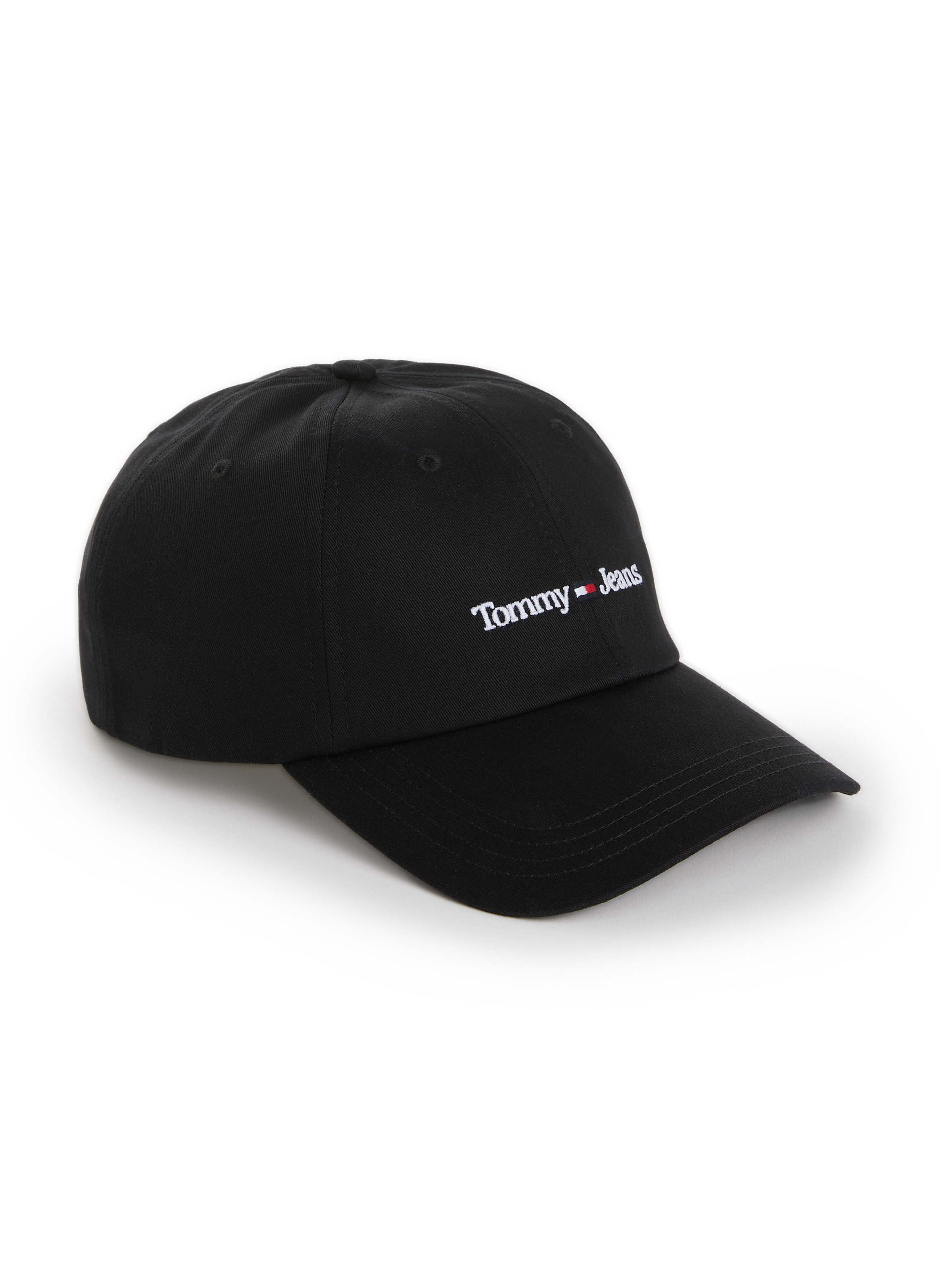 Tommy Jeans cotton canvas baseball cap TOMMY HILFIGER Black