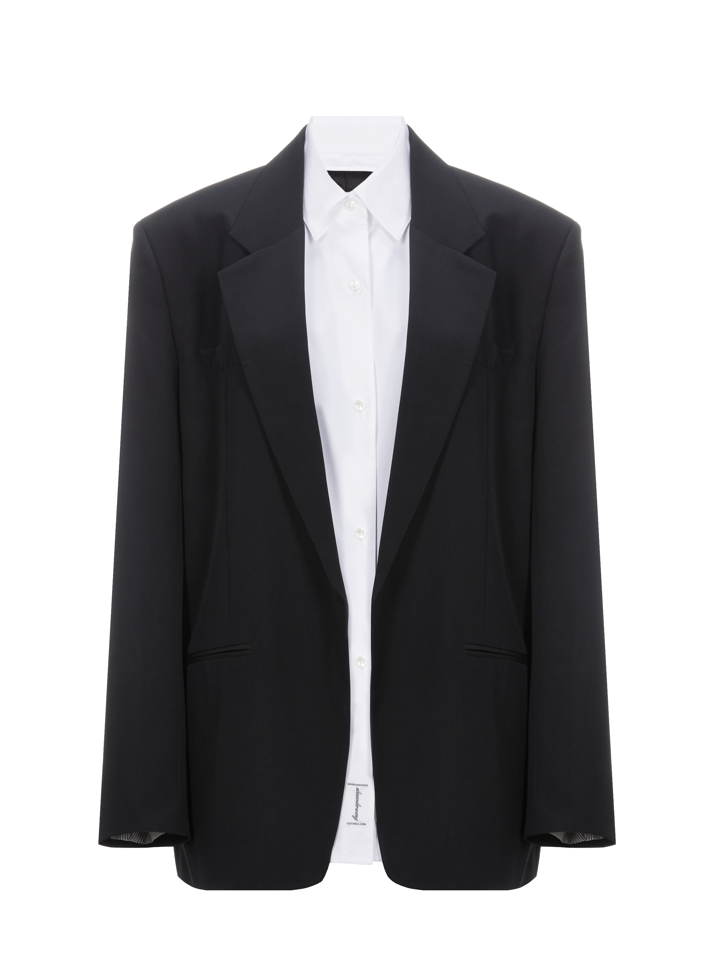 Blazer avec empiècement chemise