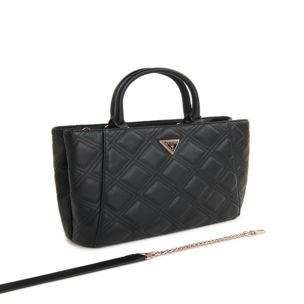Guess Quilted Handbag In Black