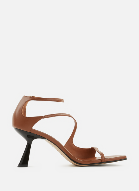 Brown Dakota heeled sandalsSOULIERS MARTINEZ 