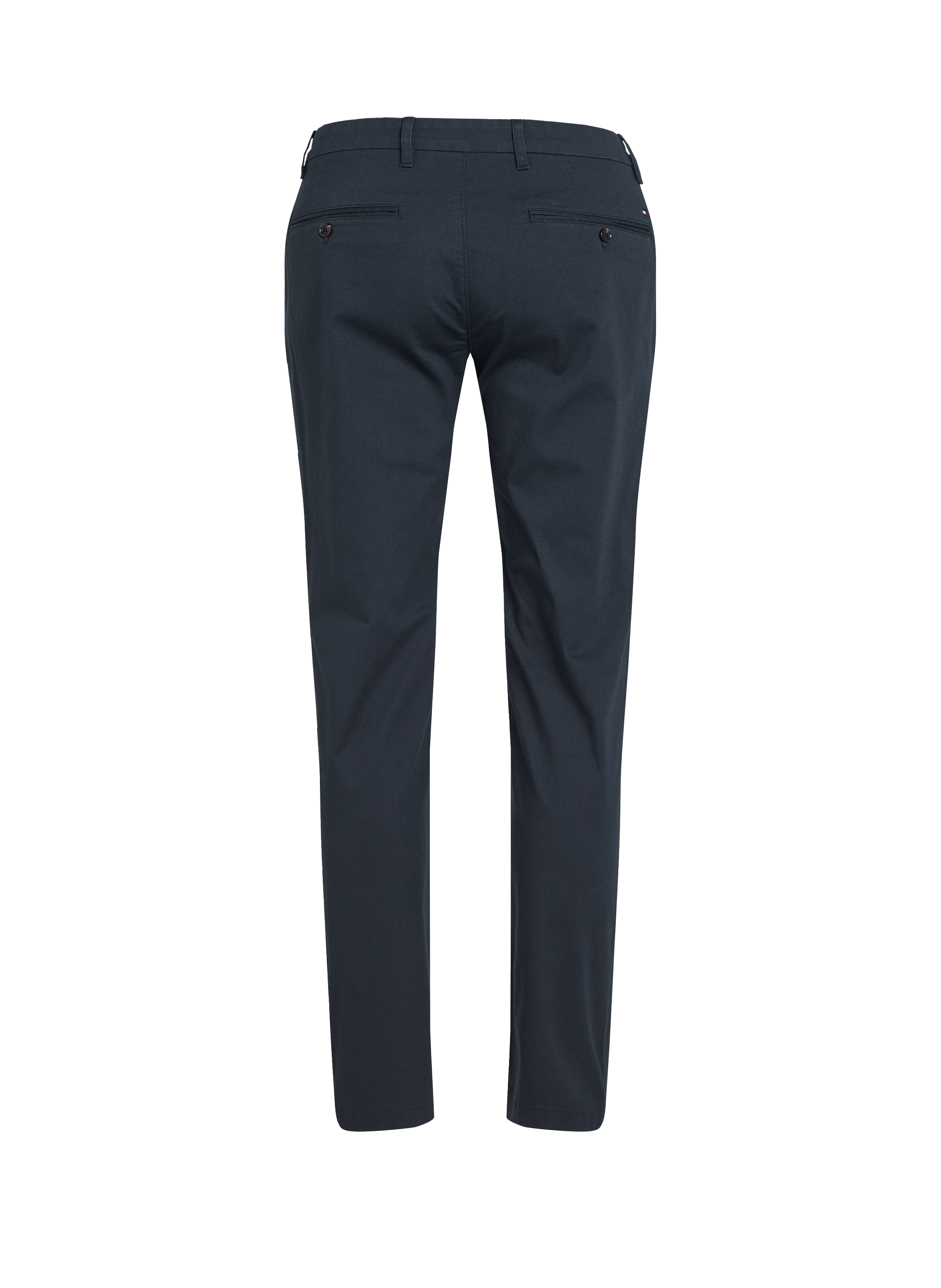 Cotton and linen chino trousers TOMMY HILFIGER Blue