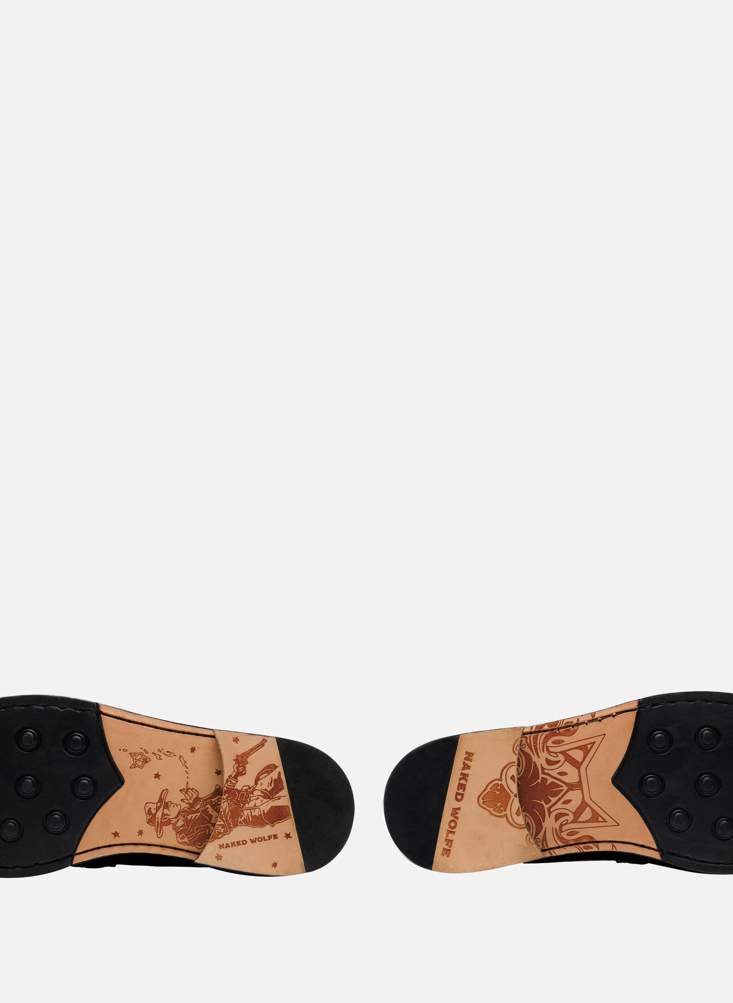 Mocassins riviera NAKED WOLFE Rouge