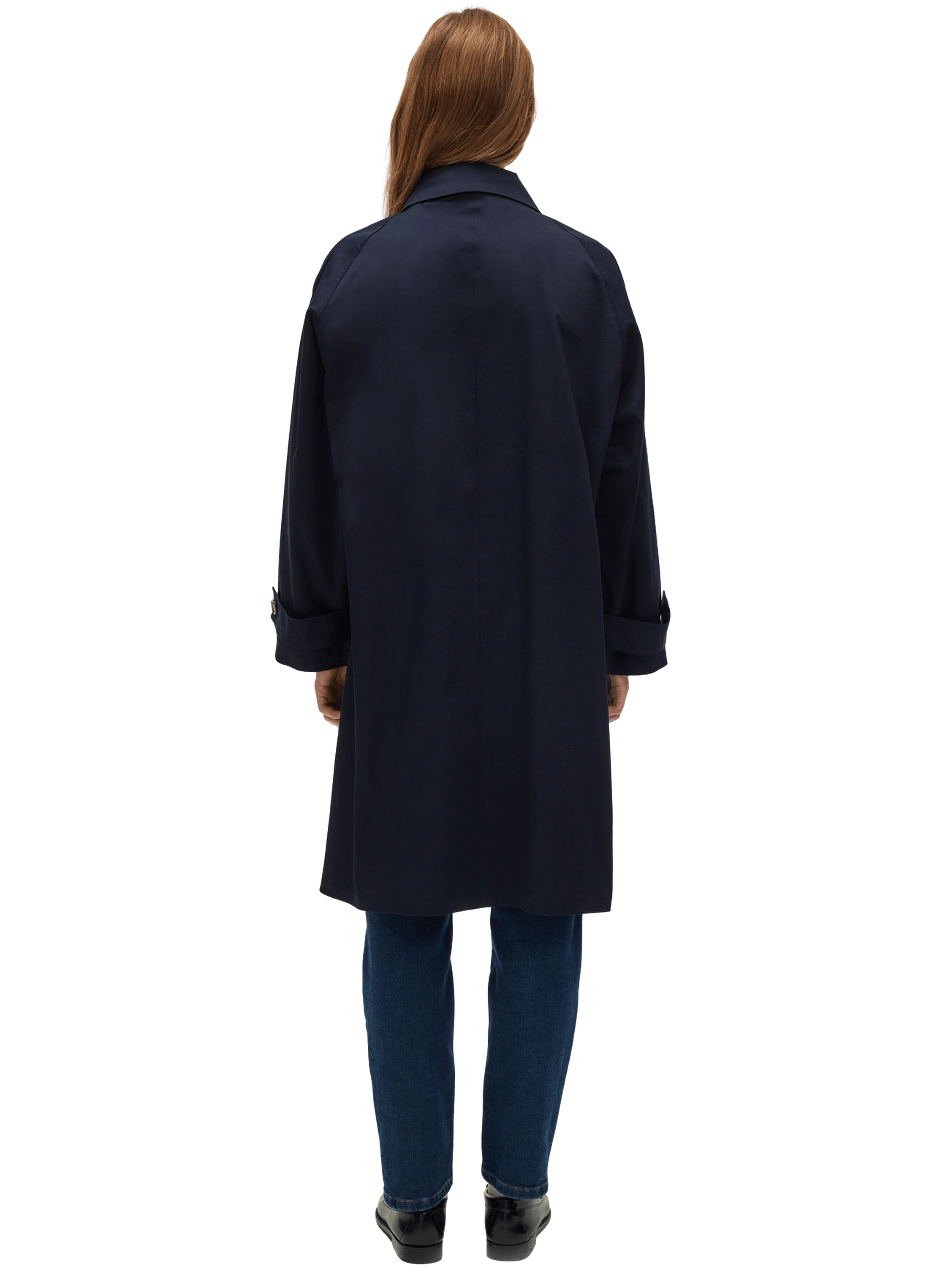Trench droit en coton - sine PABLO Bleu
