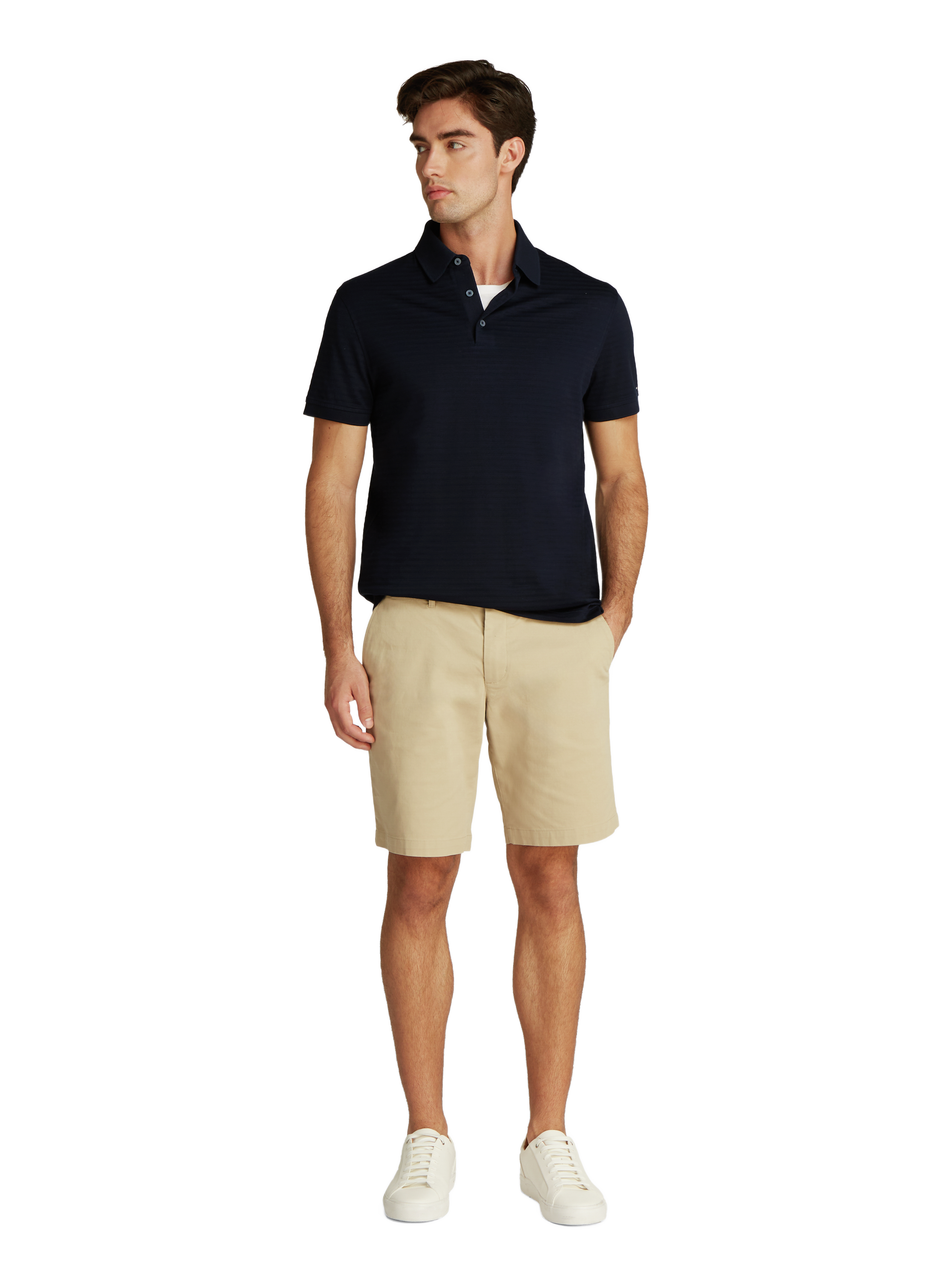 Polo en coton TOMMY HILFIGER Bleu