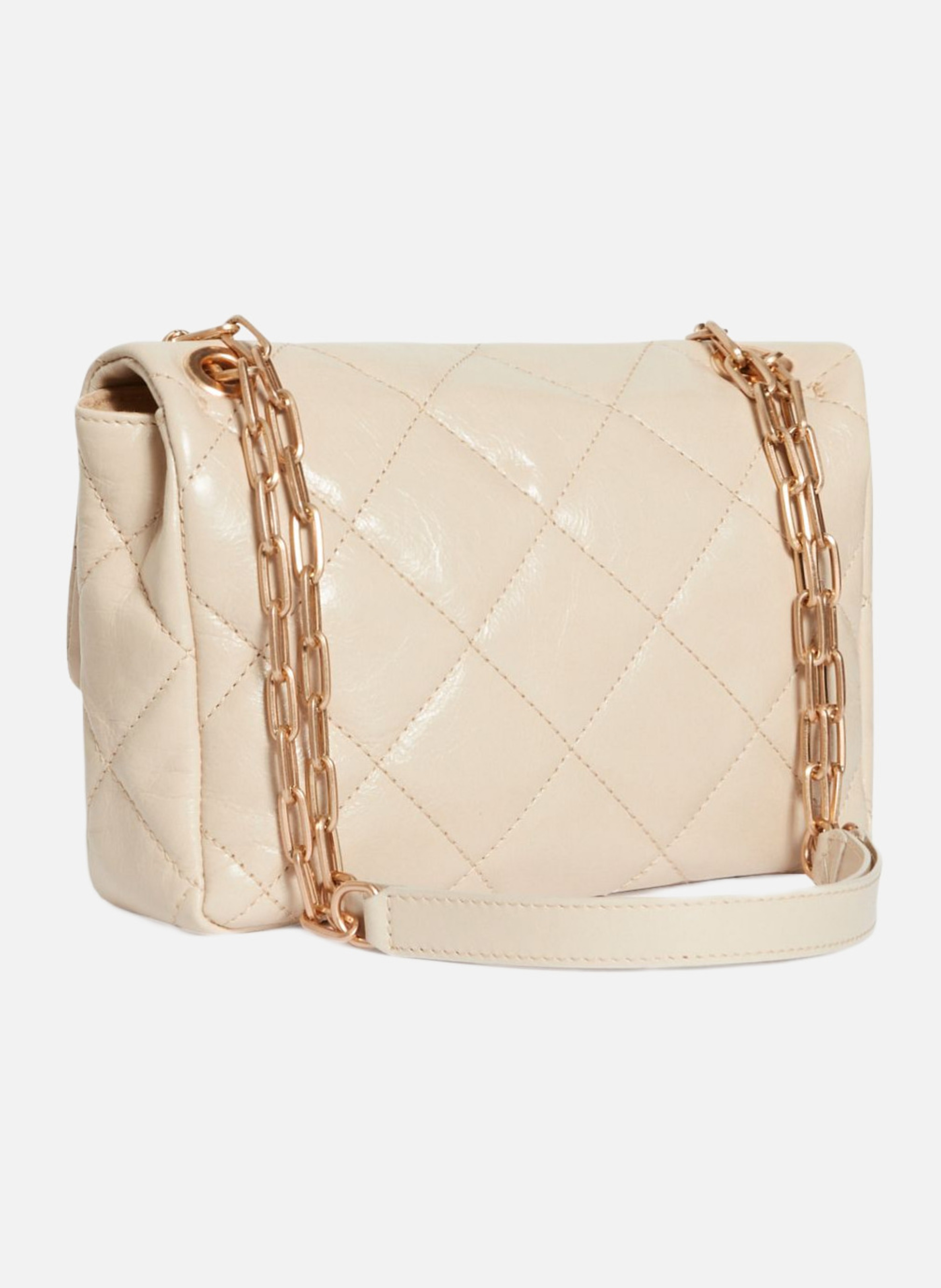 Grand sac moon en cuir VANESSA BRUNO Beige