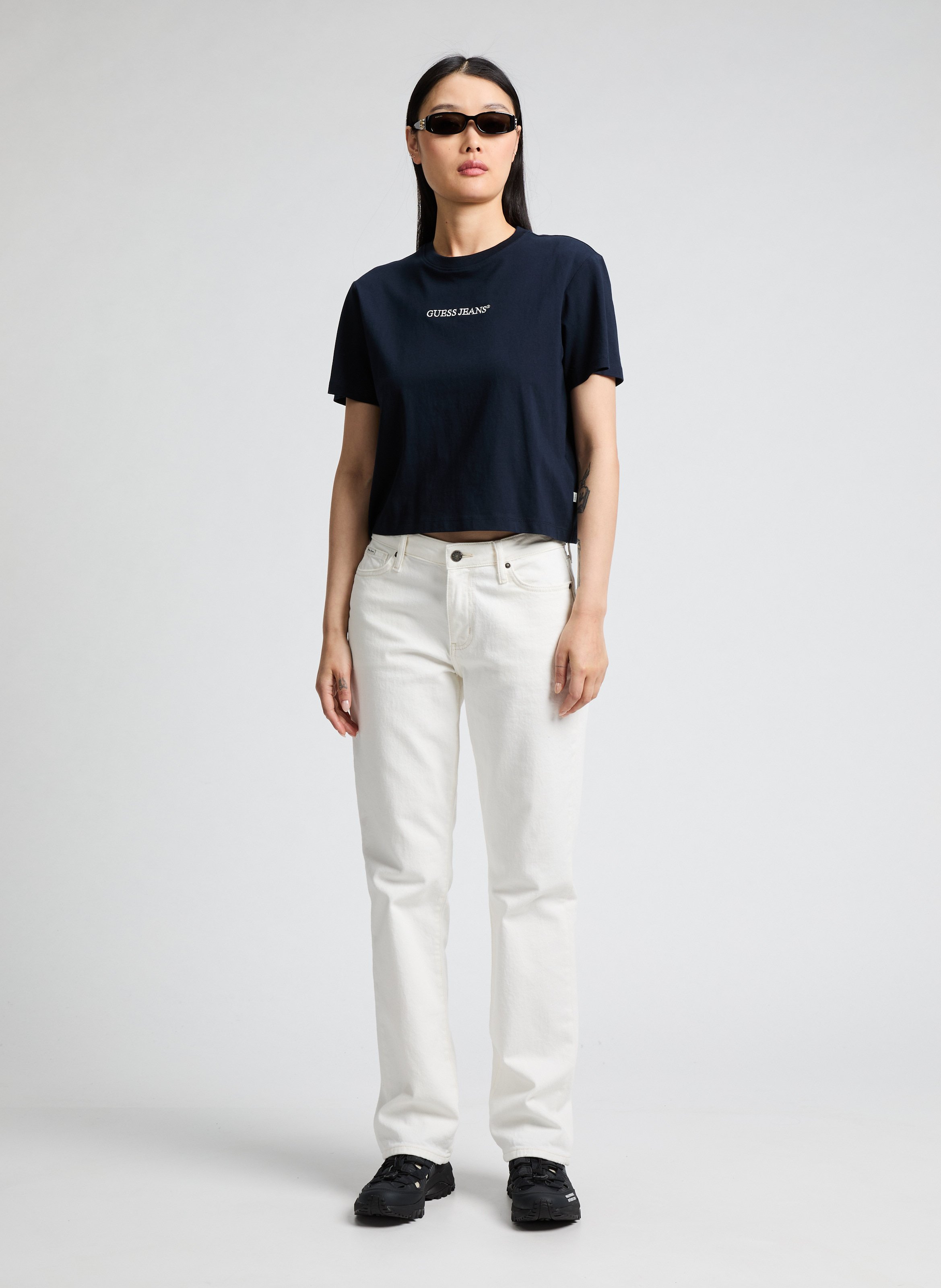 Straight Leg Jeans GUESS White