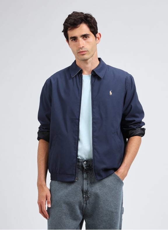 Recycled polyester logo jacket Blue by POLO RALPH LAUREN POLO RALPH LAUREN Recycled polyester logo jacket Blue