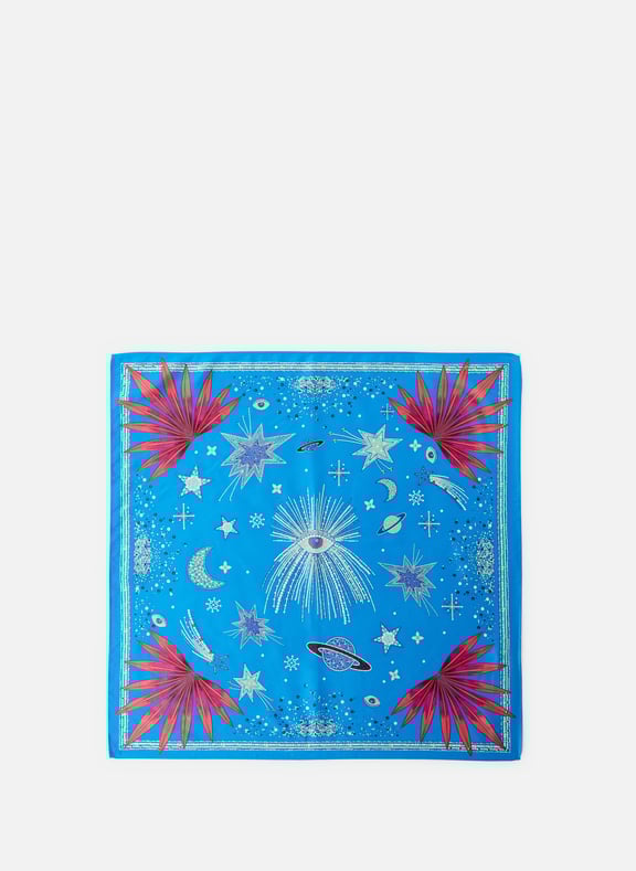 Foulard à imprimé Bleu by WILD WILD Foulard à imprimé Bleu