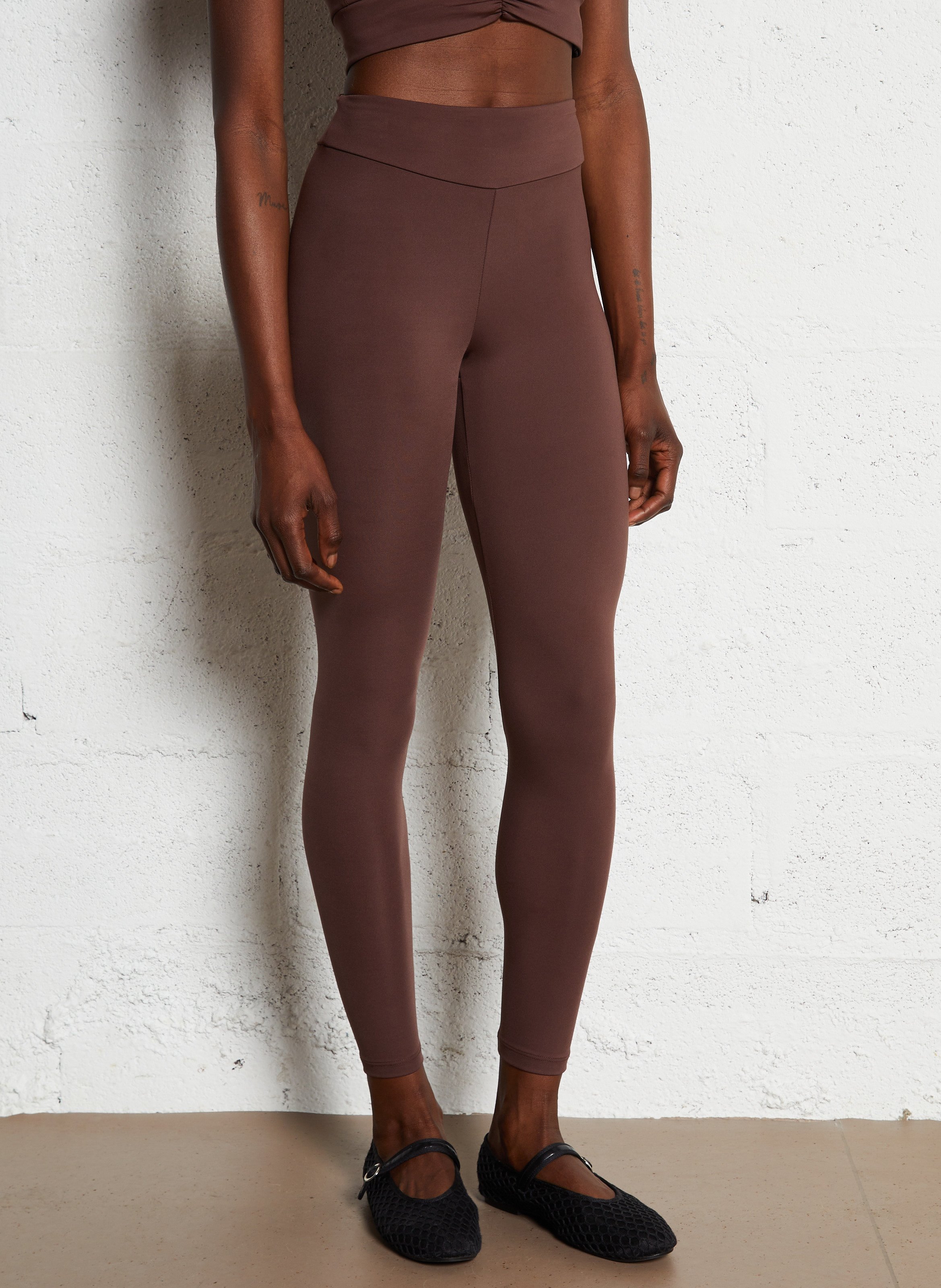 BA&SH Legging stretch gabou Noir