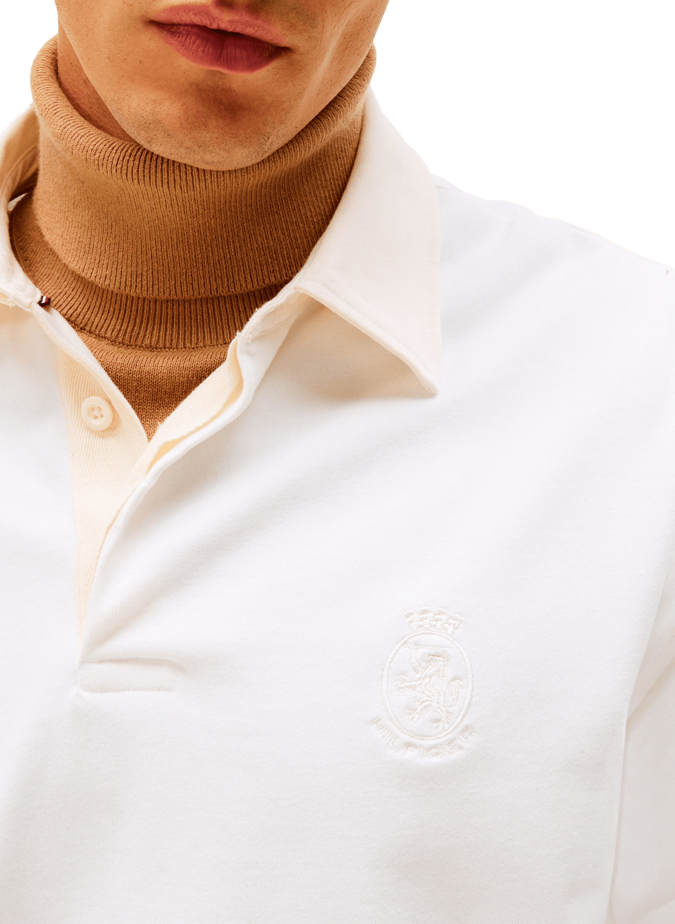 Cotton Varsity Polo TOMMY HILFIGER White