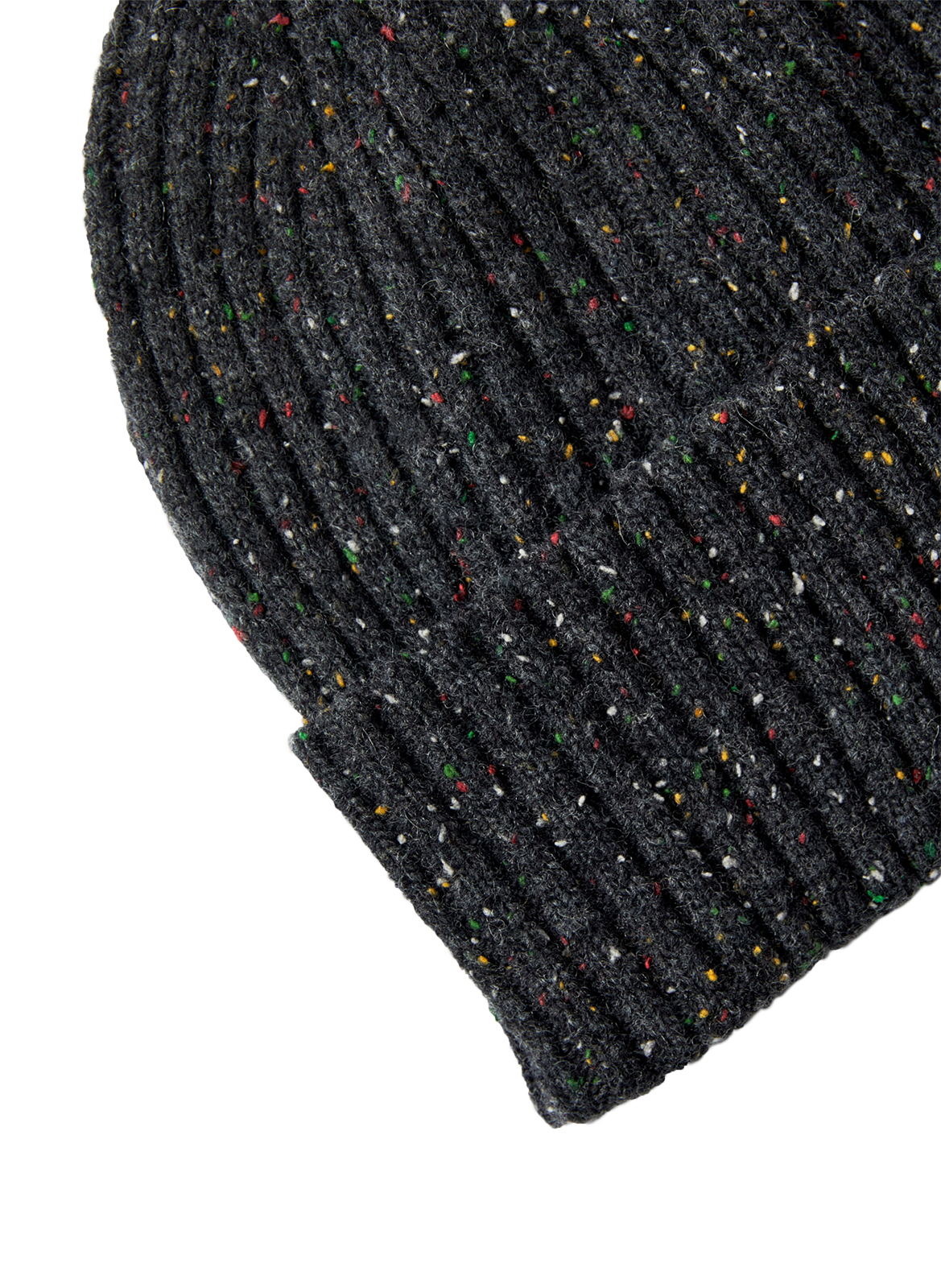 Bonnet côtelé en laine mélangée SELECTED Gris