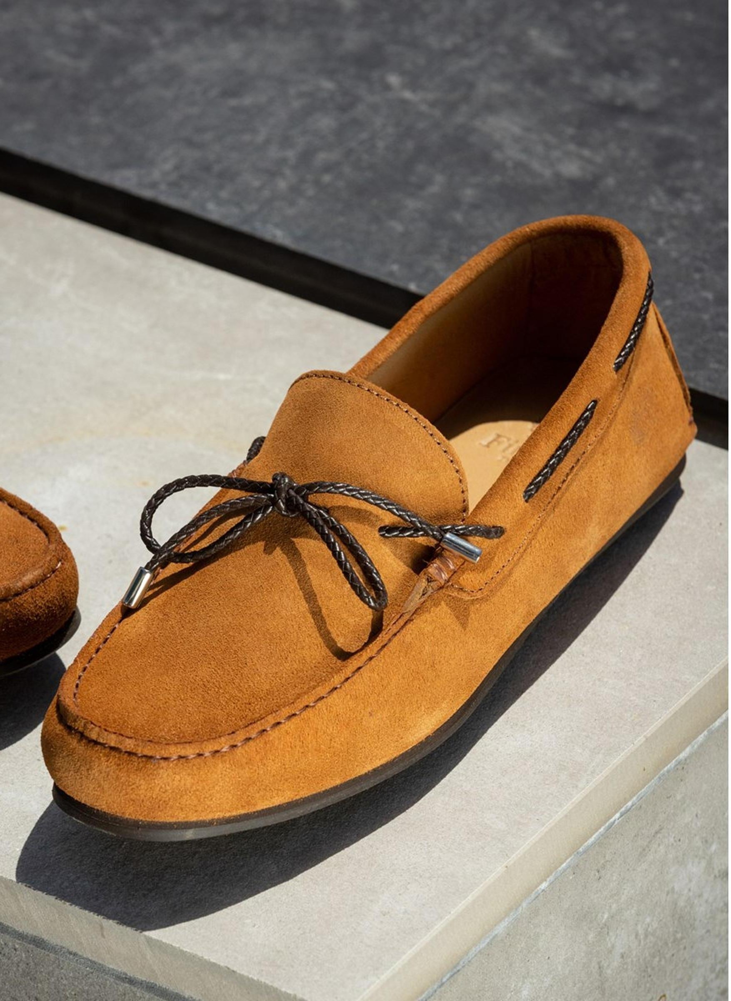 Mocassins daim cancun FINSBURY Vert