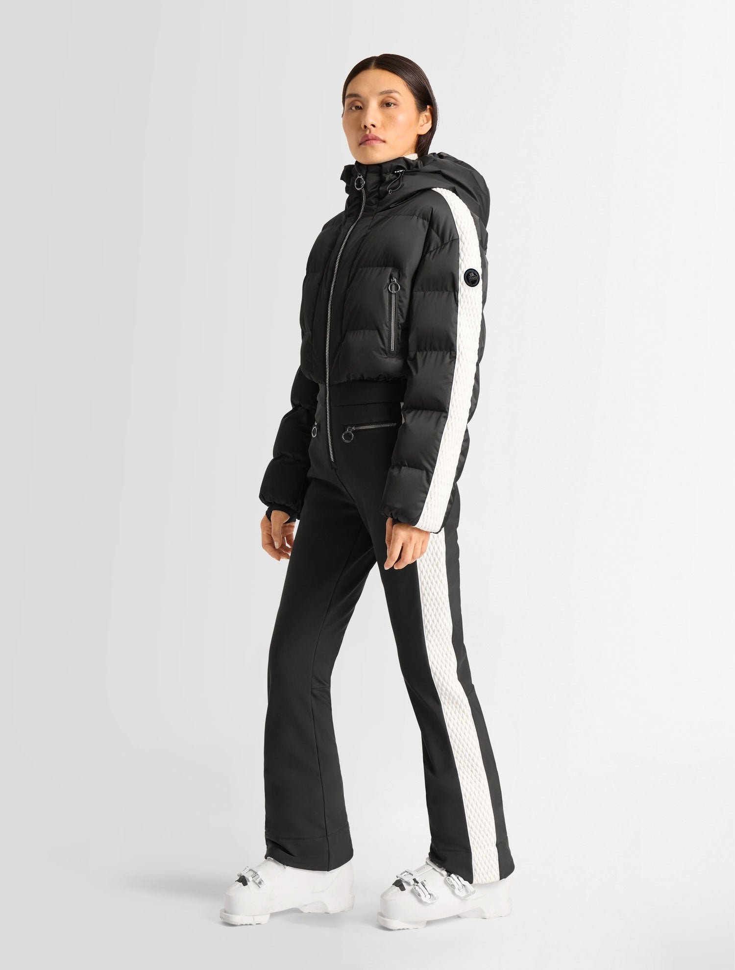 Combinaison de ski jenko col capuche coupe regular FUSALP Noir