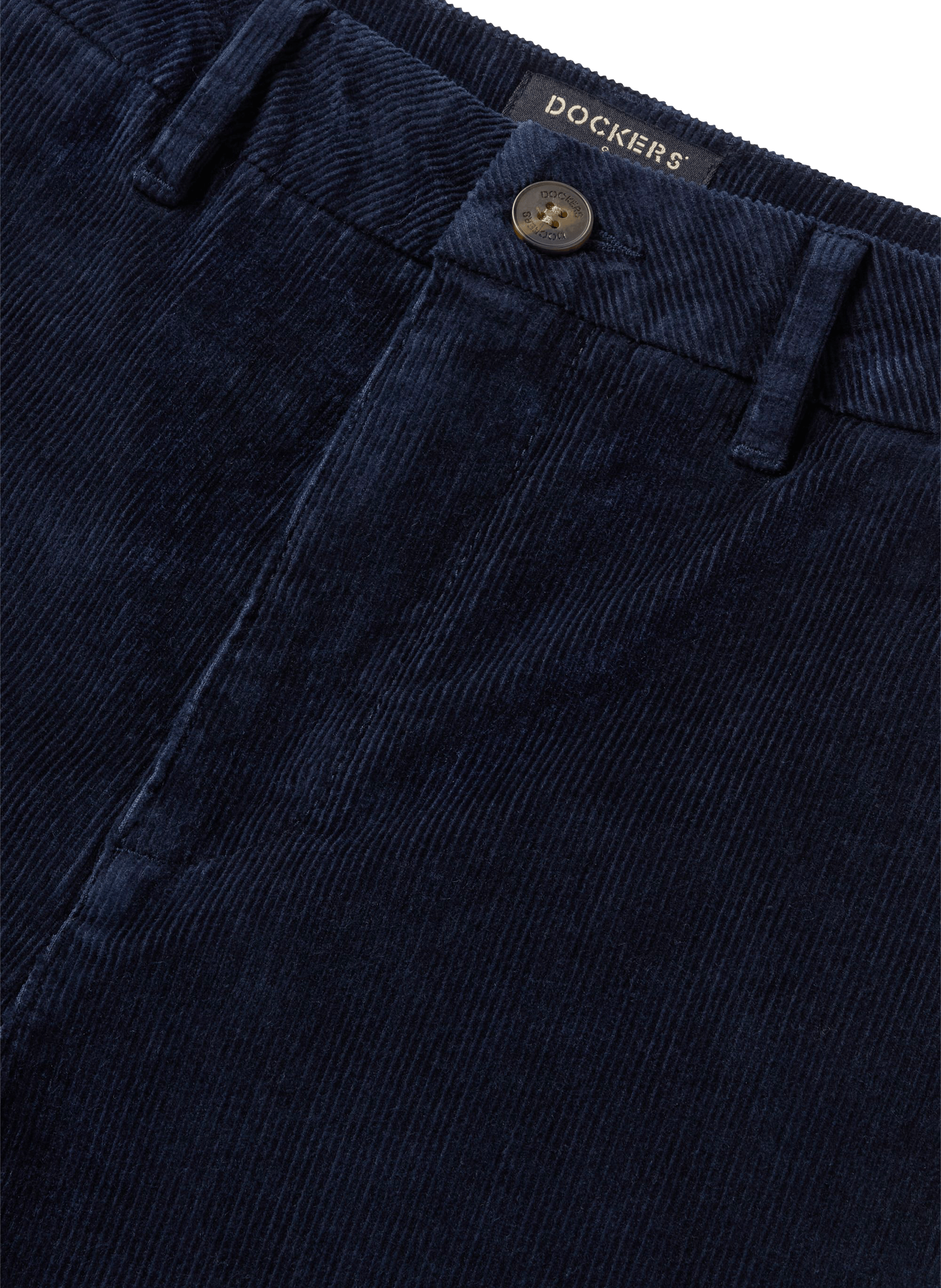 Pantalon droit en coton DOCKERS Bleu