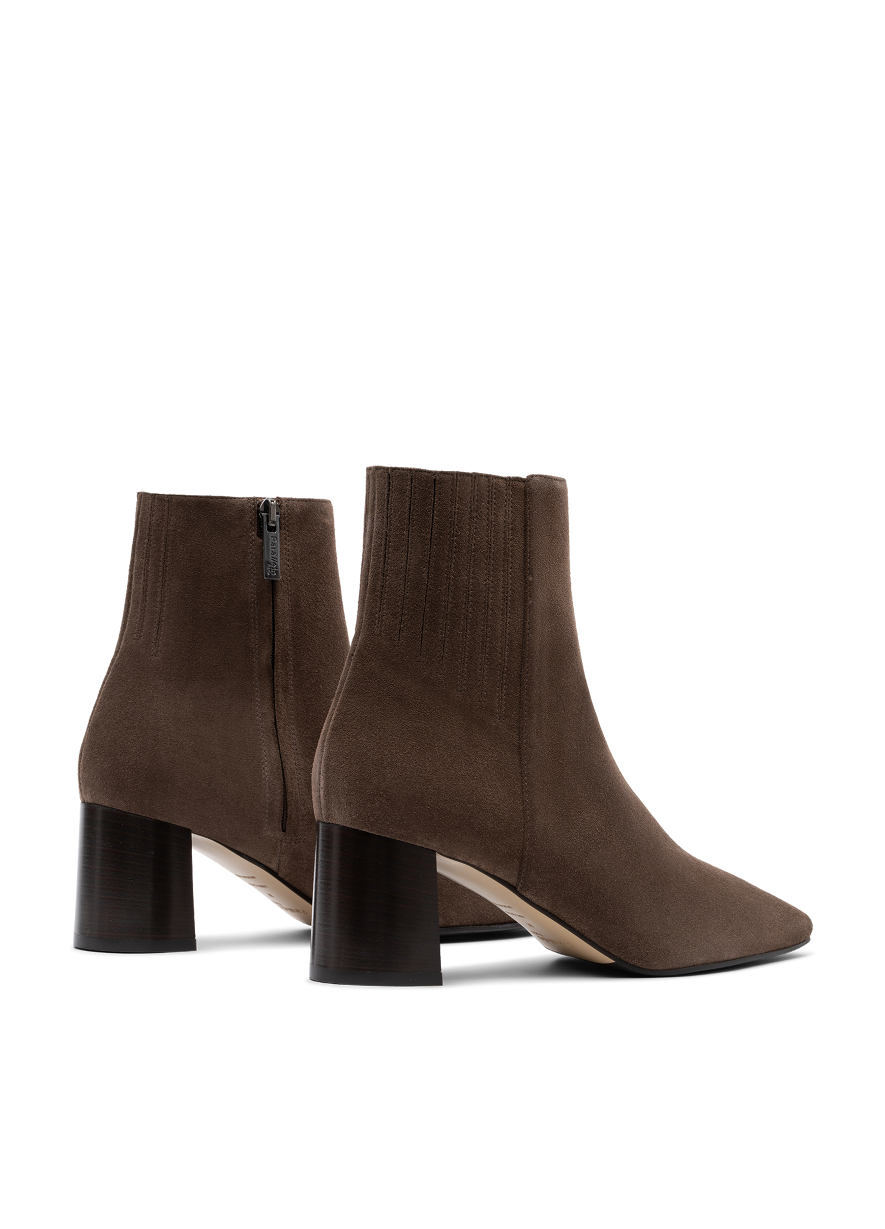 Bottines novo en veau velours PARALLELE Gris