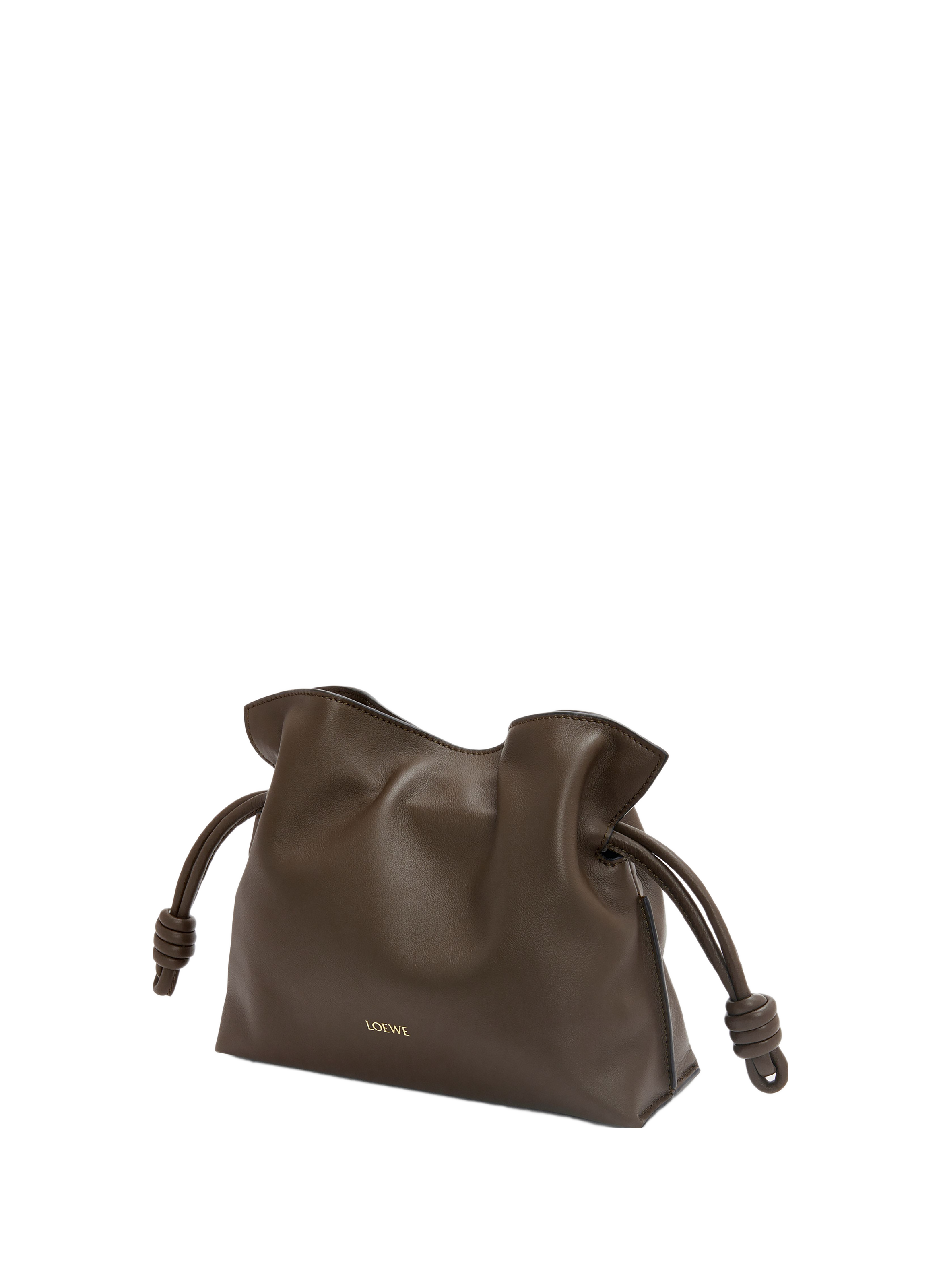 Mini Flamenco clutch in nappa calf leather LOEWE Brown