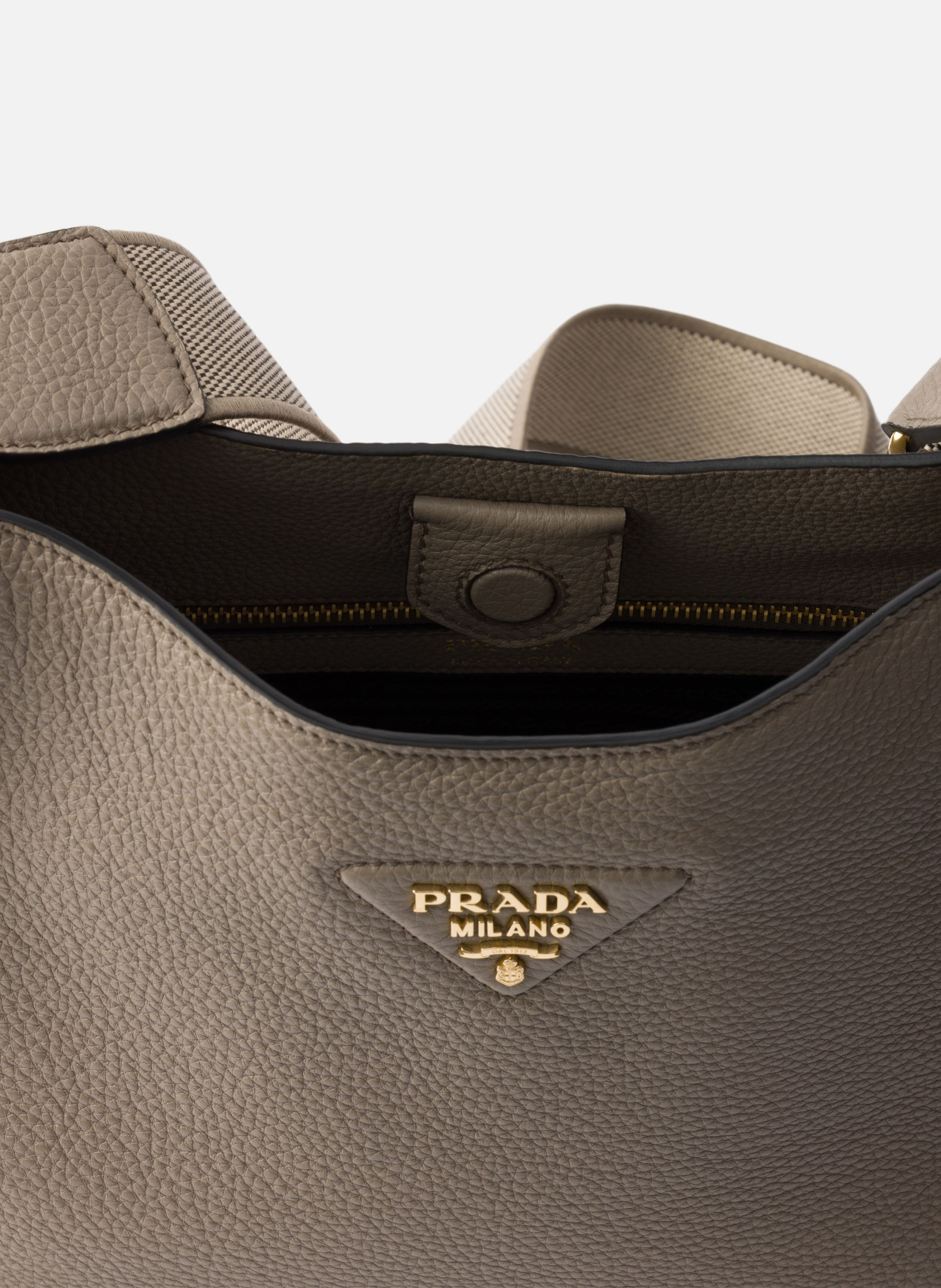 Sac en cuir PRADA Gris