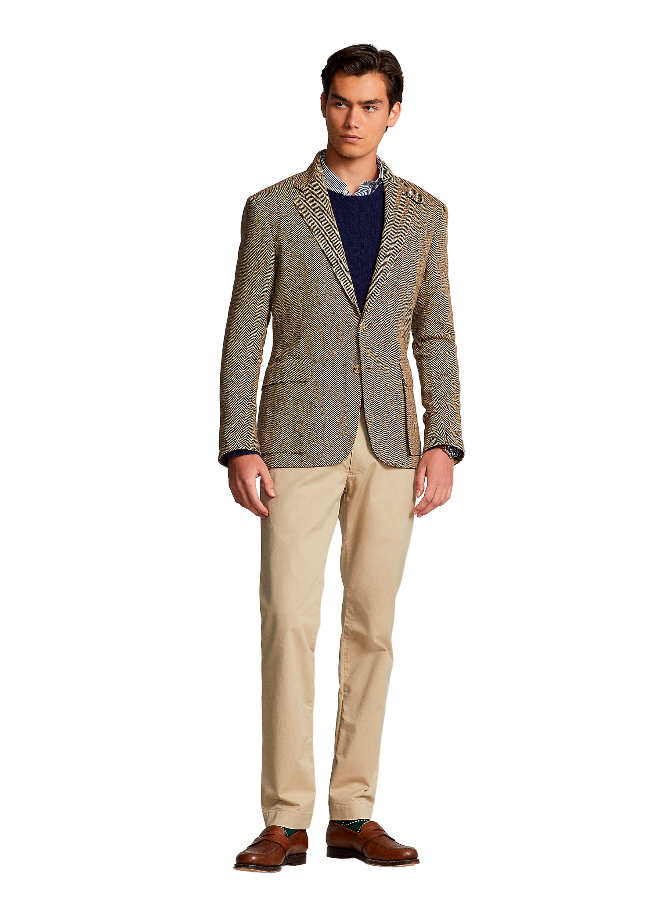 Bedford slim-fit cotton trousers POLO RALPH LAUREN Beige