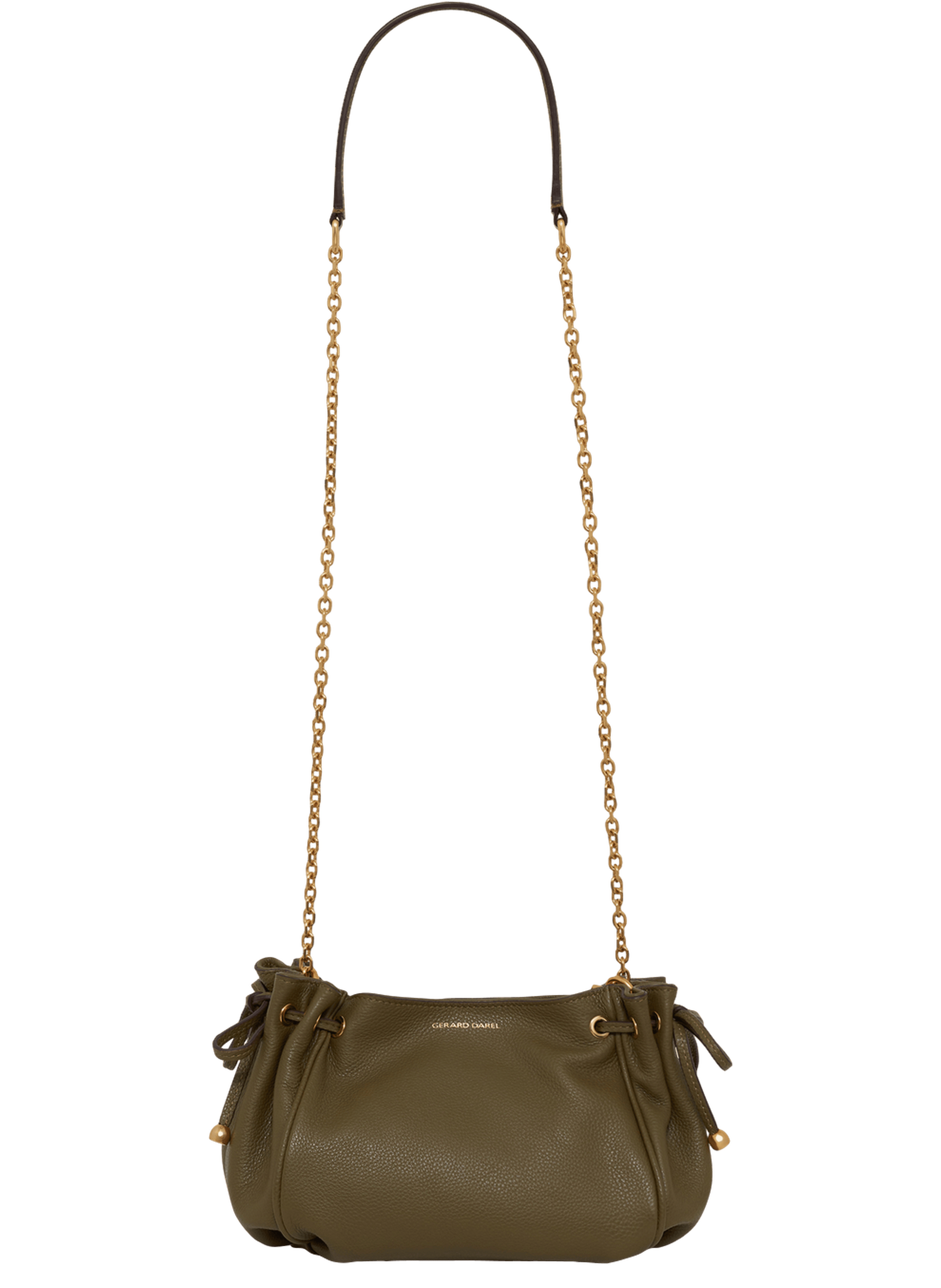 Sac en cuir grainé - le mini 24 GERARD DAREL Kaki