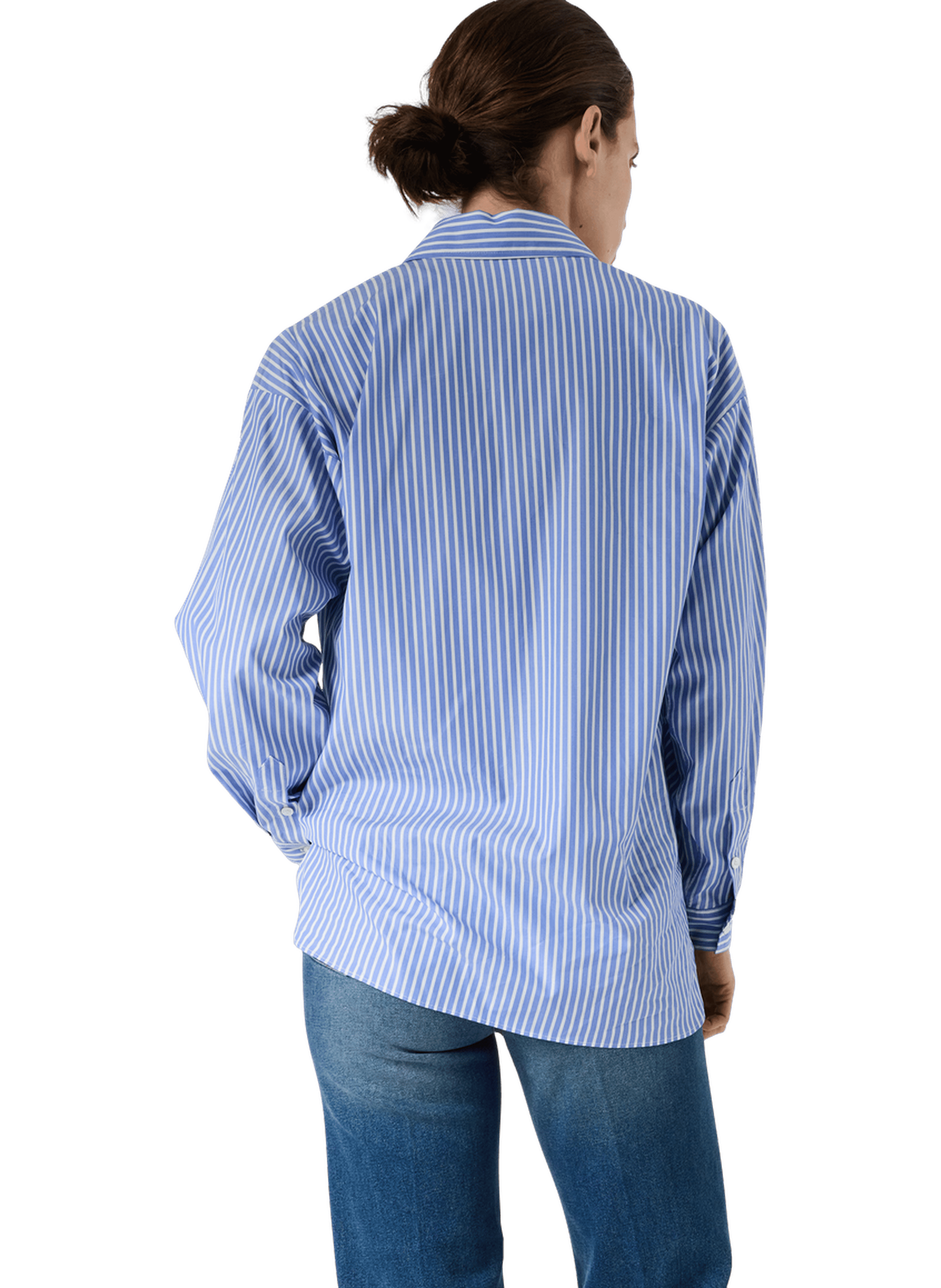 Chemise rayée à blason en coton - cyndra GERARD DAREL Blanc