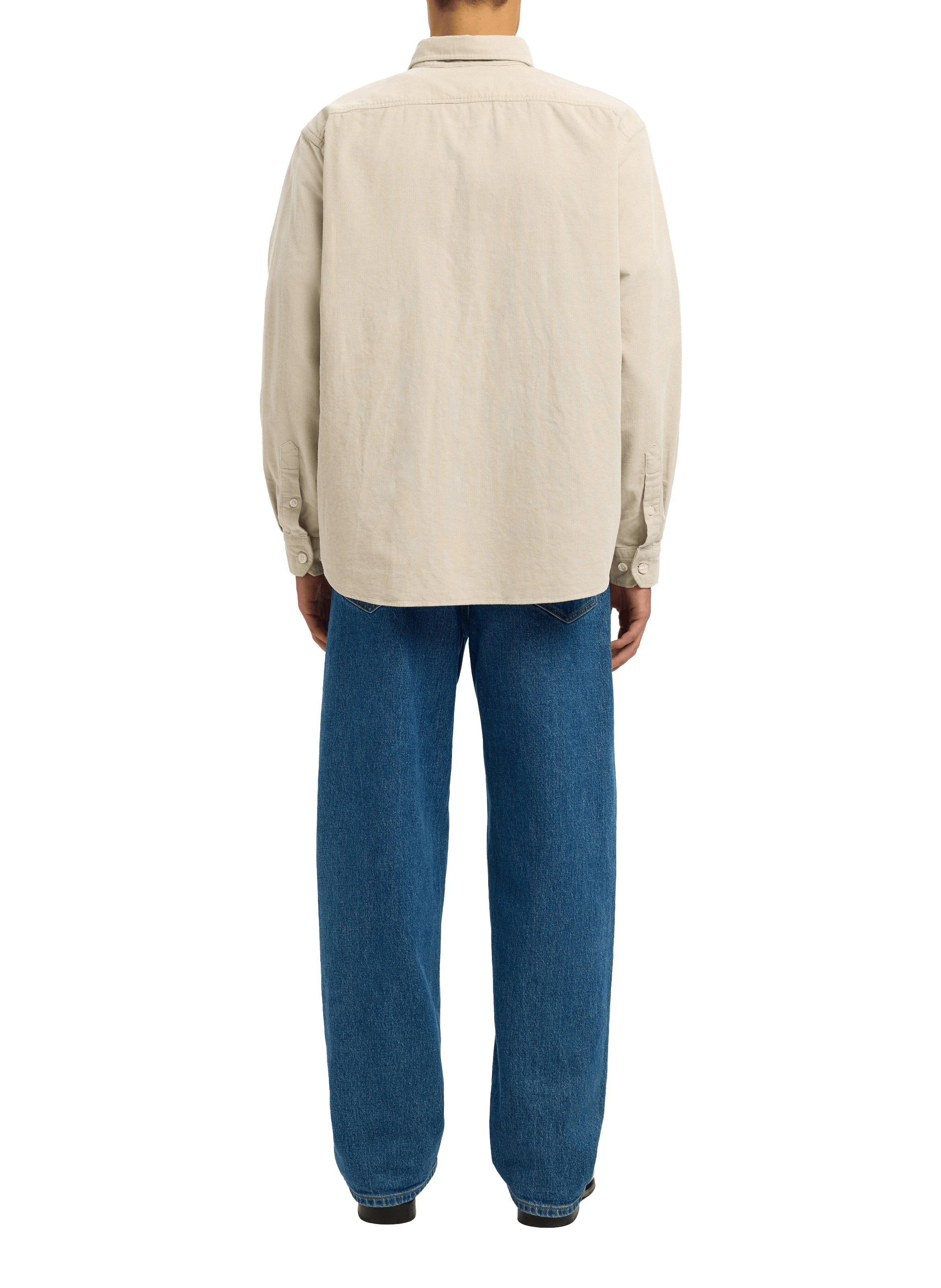 Cotton shirt SELECTED Grey