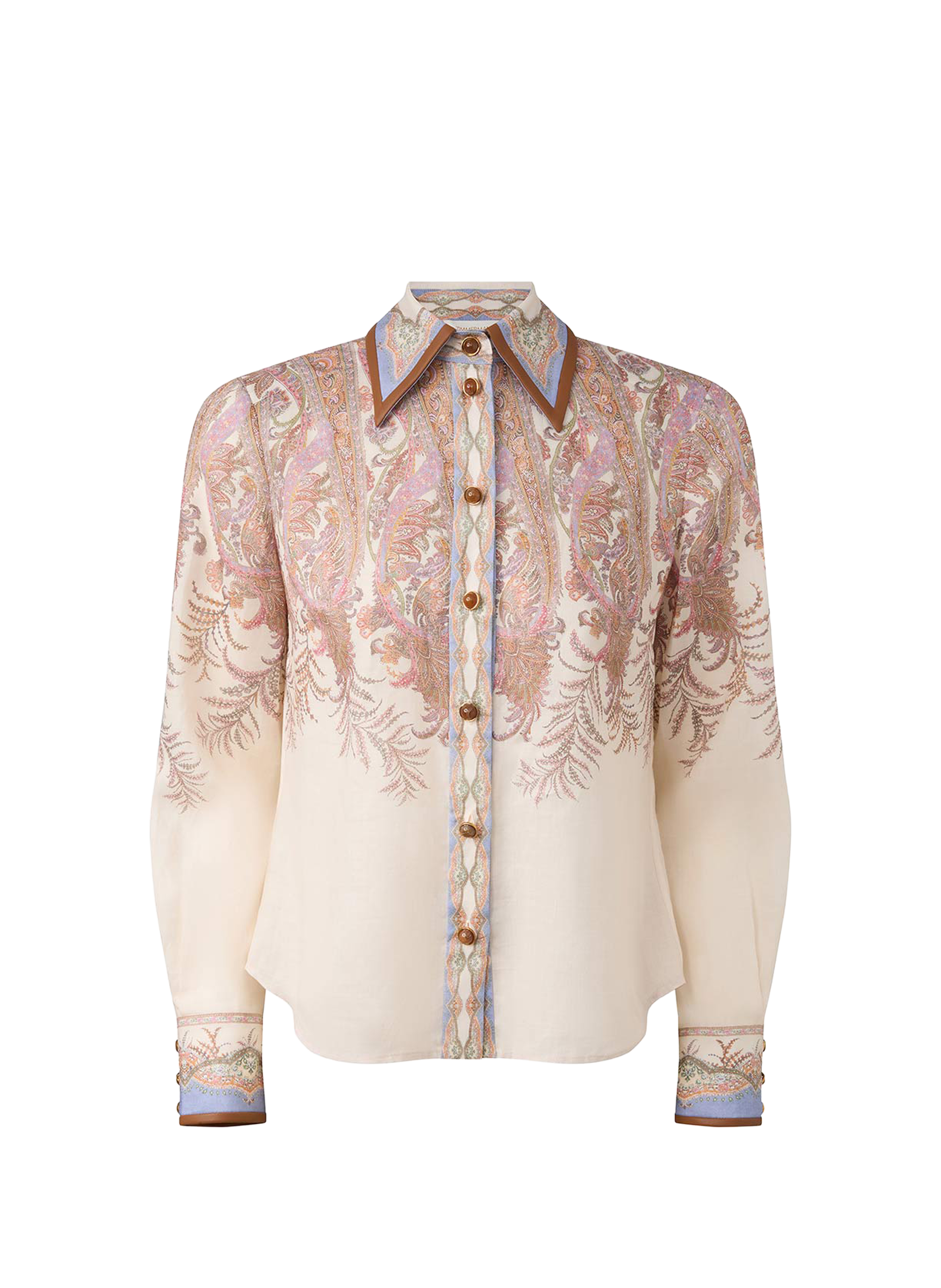 Printed shirt with cashmere motif ZIMMERMANN Pink