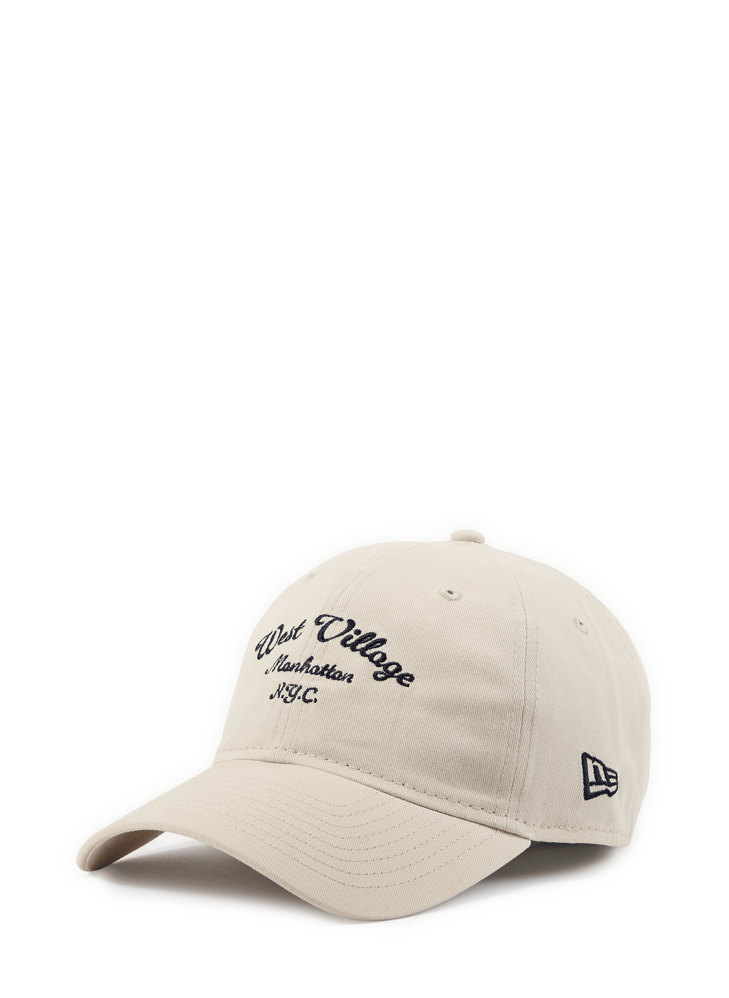 Casquette brodée en coton NEW ERA Beige