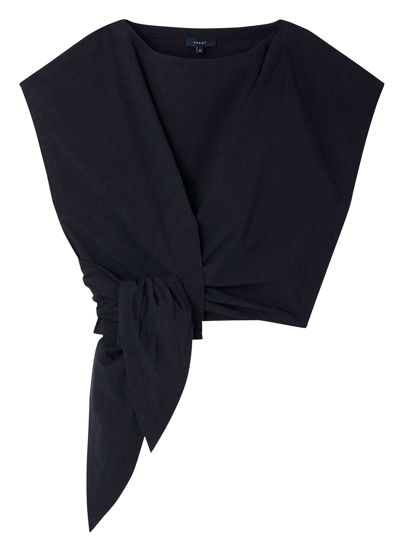 Top court ample à nouer uni itea SOEUR Bleu