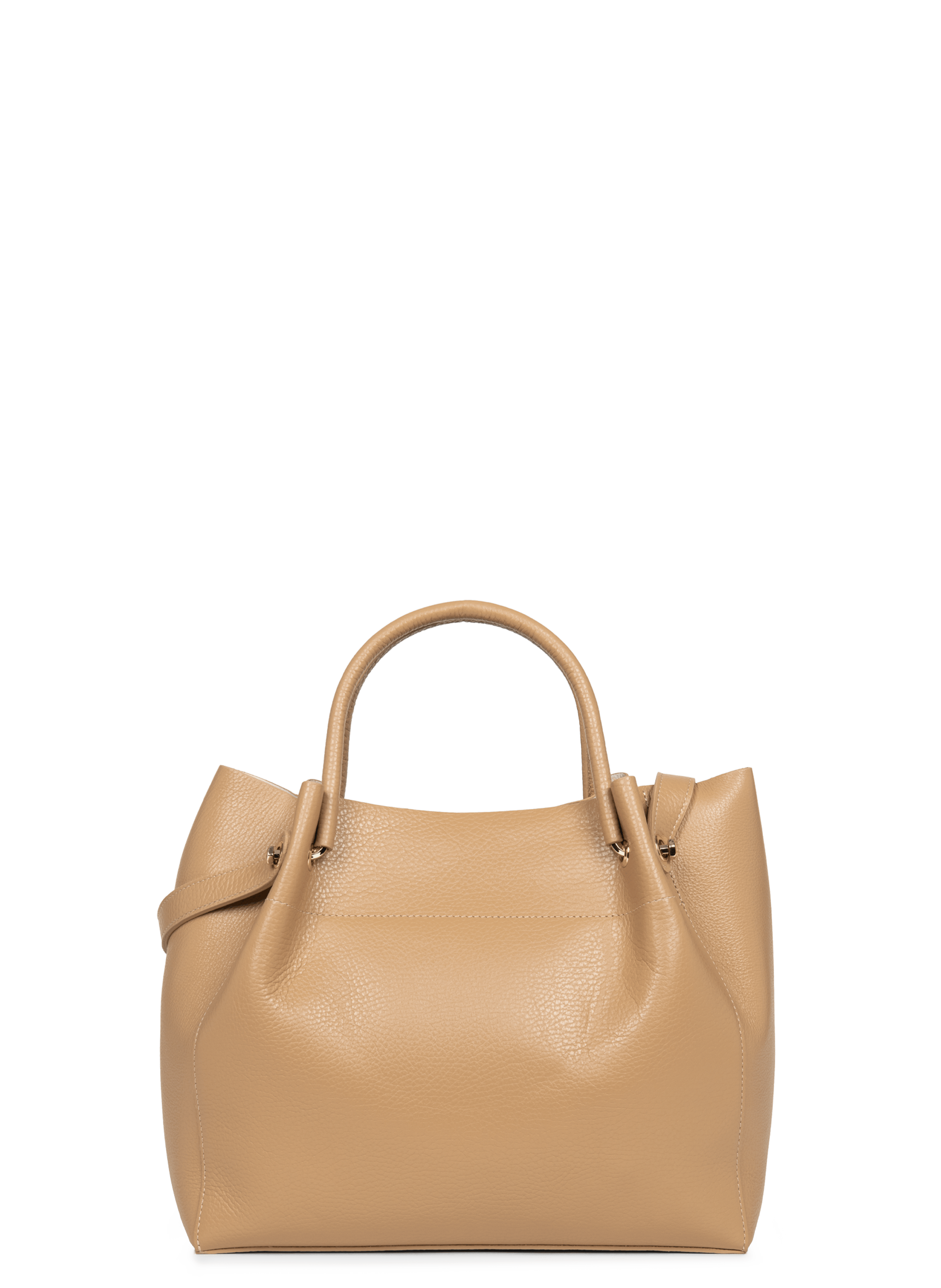 Grand sac cabas épaule - foulonné double louisa LANCASTER Beige