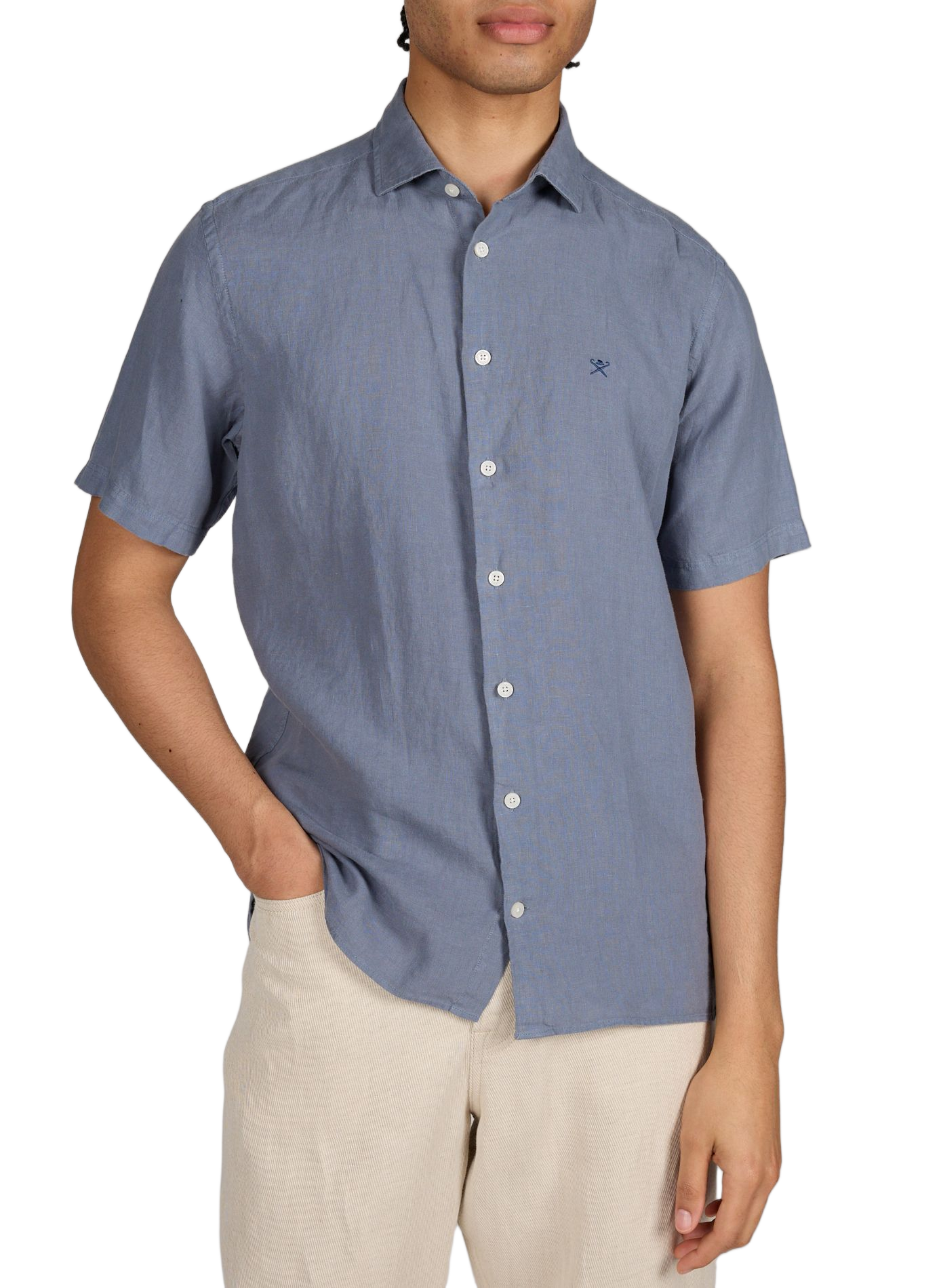 Chemise en lin  HACKETT Bleu