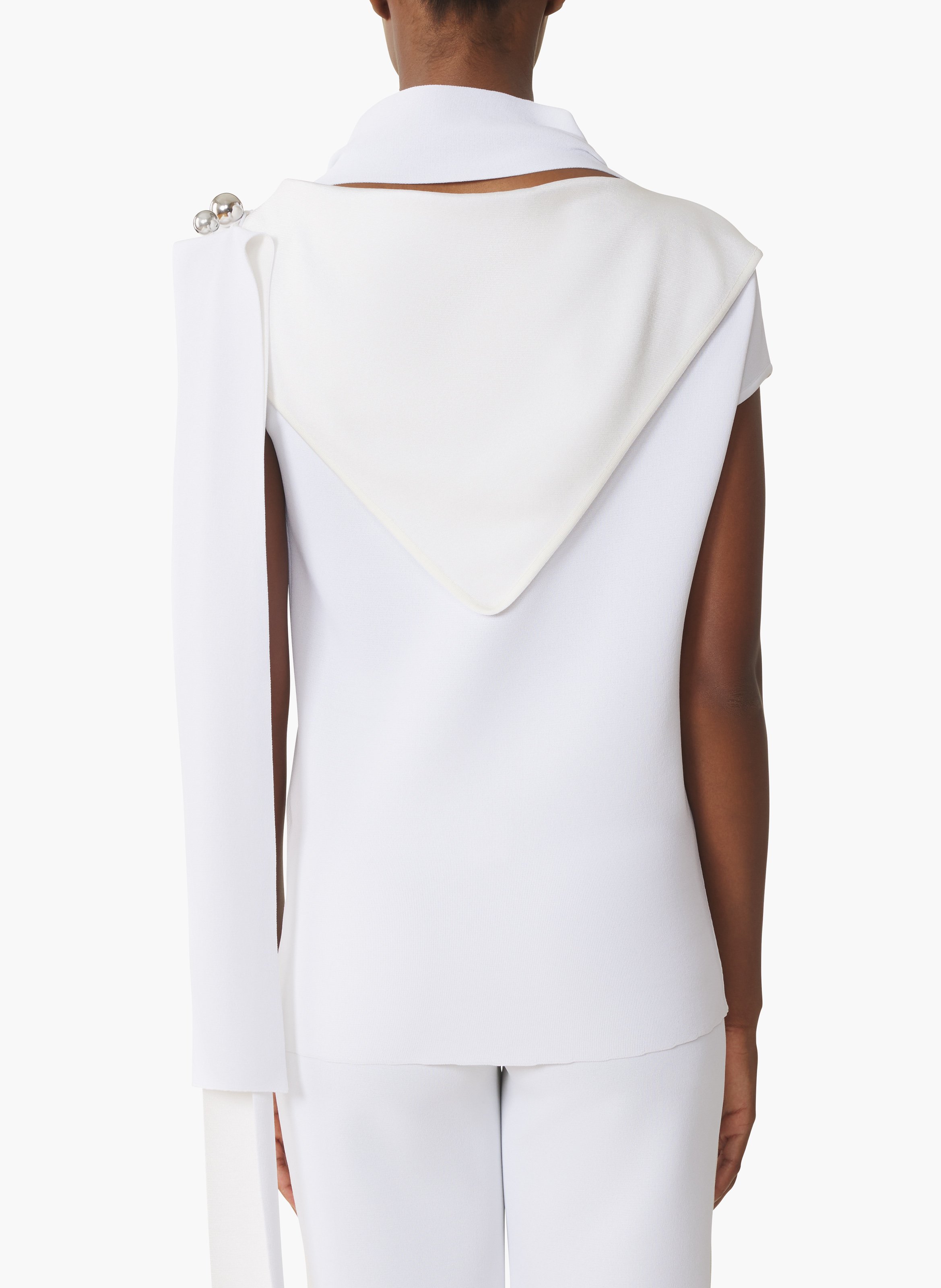 Haut en viscose LANVIN Blanc