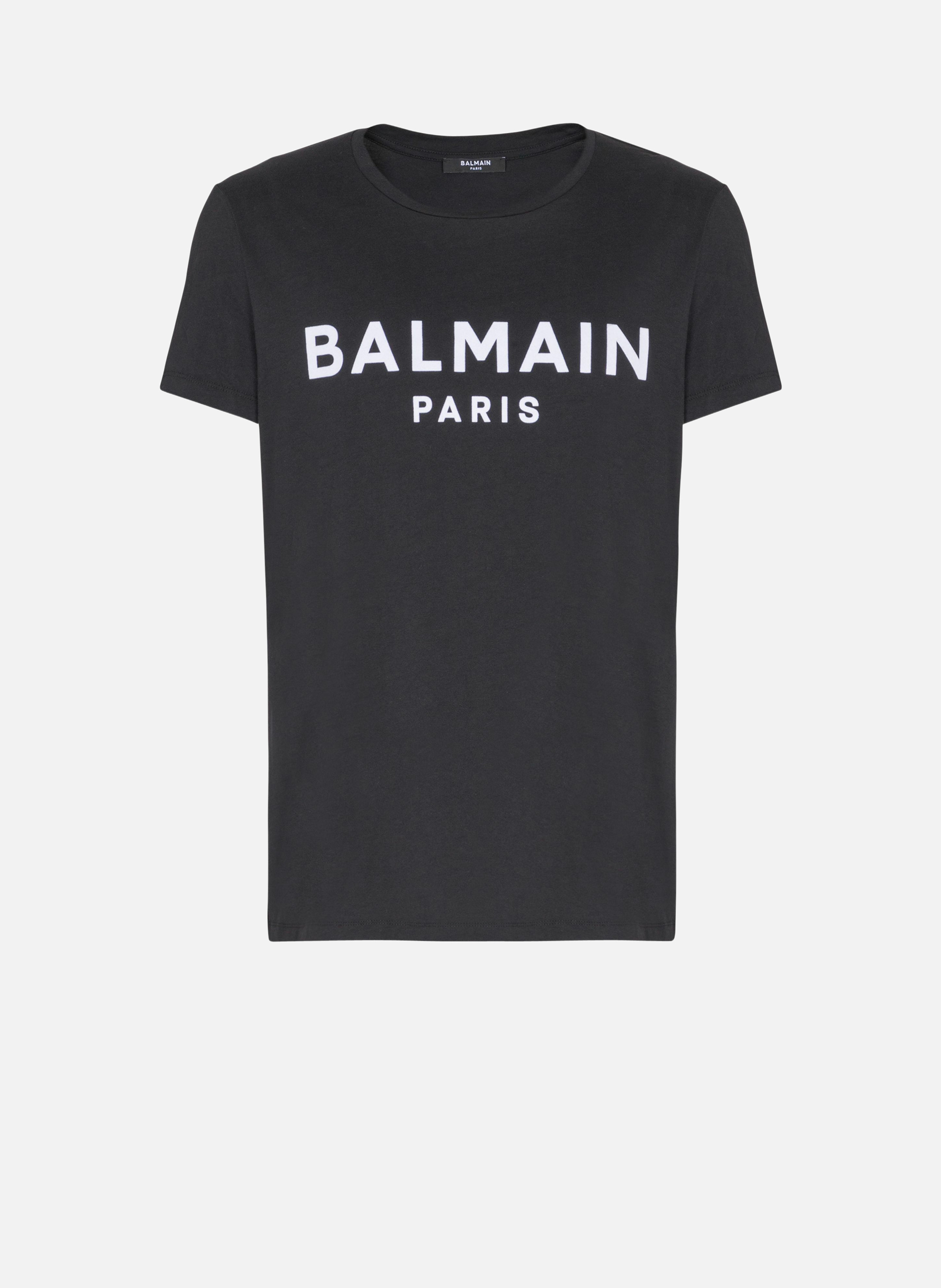 T-shirt imprimé balmain paris BALMAIN Noir