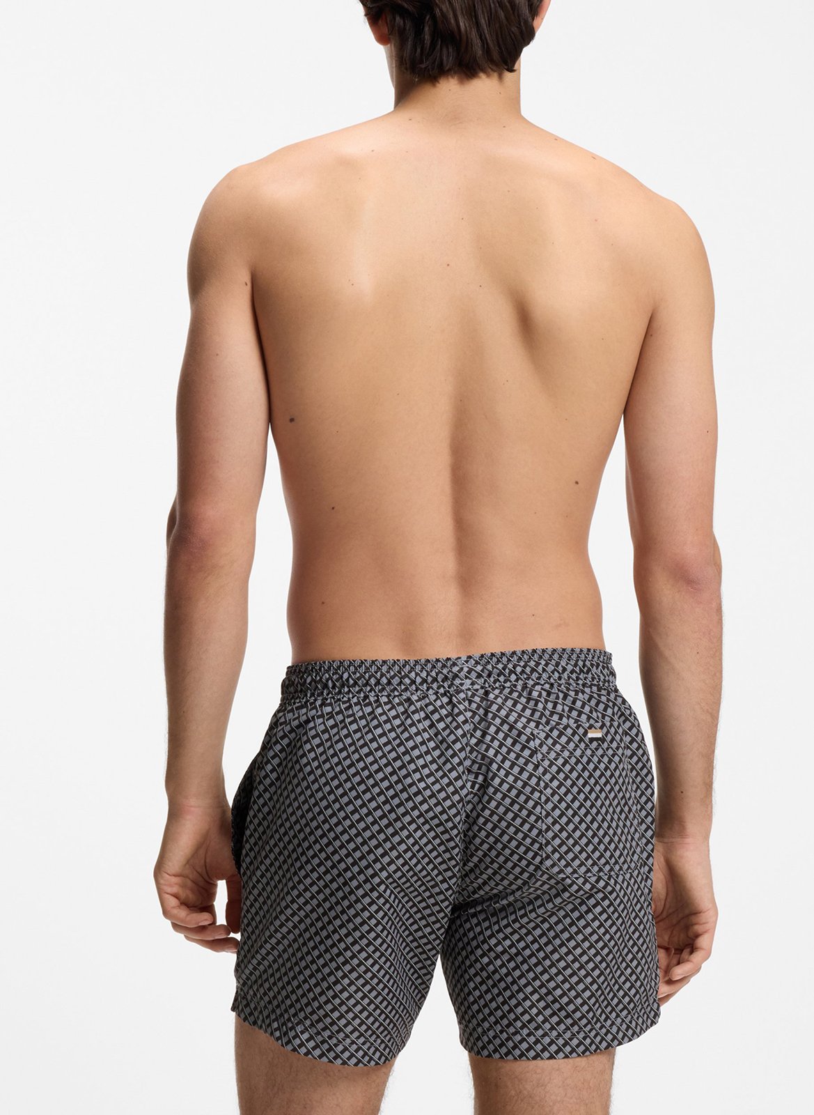 Short de bain imprimé | Argent BOSS Homme
