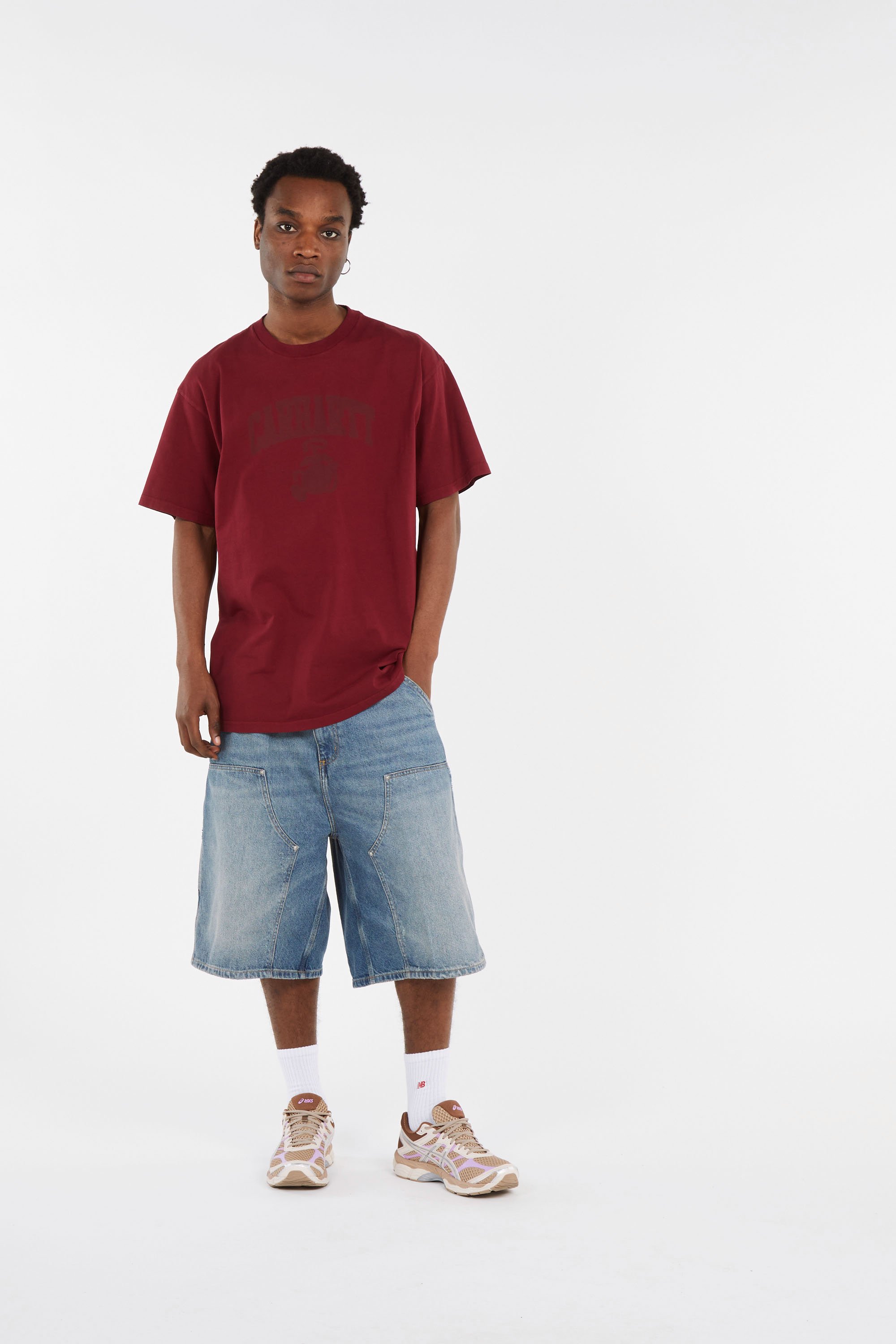 T-shirt manches courtes s/s faded pond corps t-shirt CARHARTT WIP Rouge