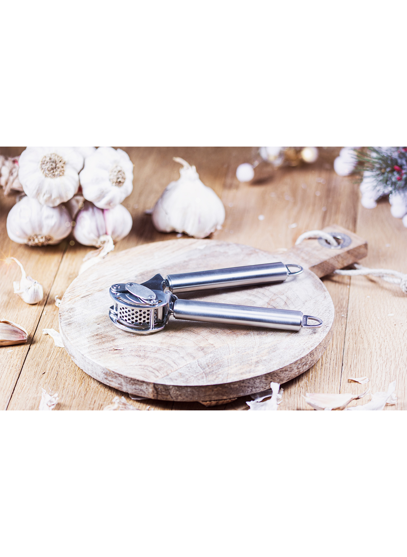 Presse-ail Poc en inox CRISTEL Gris