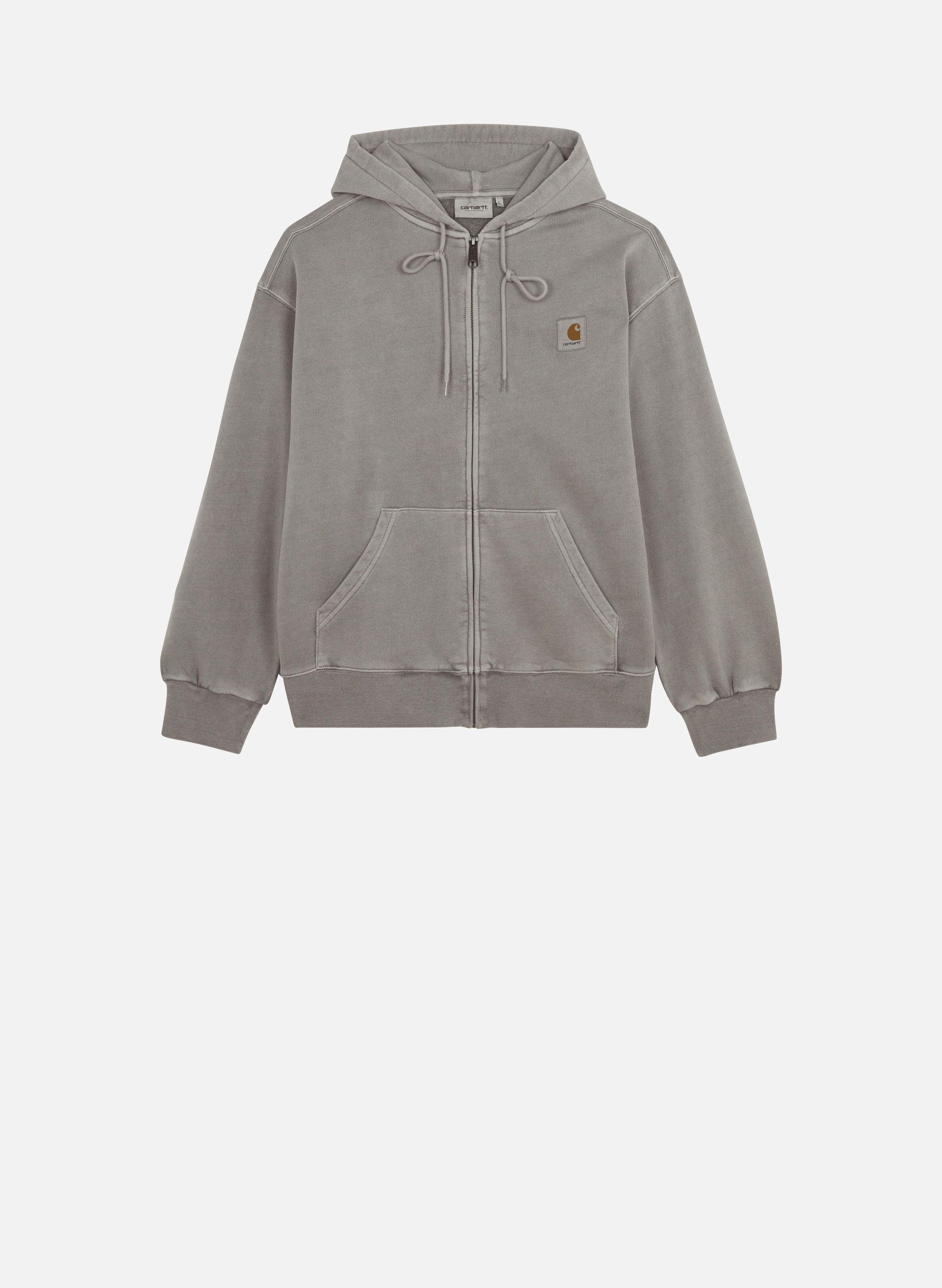 Hoodie zippé hooded nelson CARHARTT WIP Gris